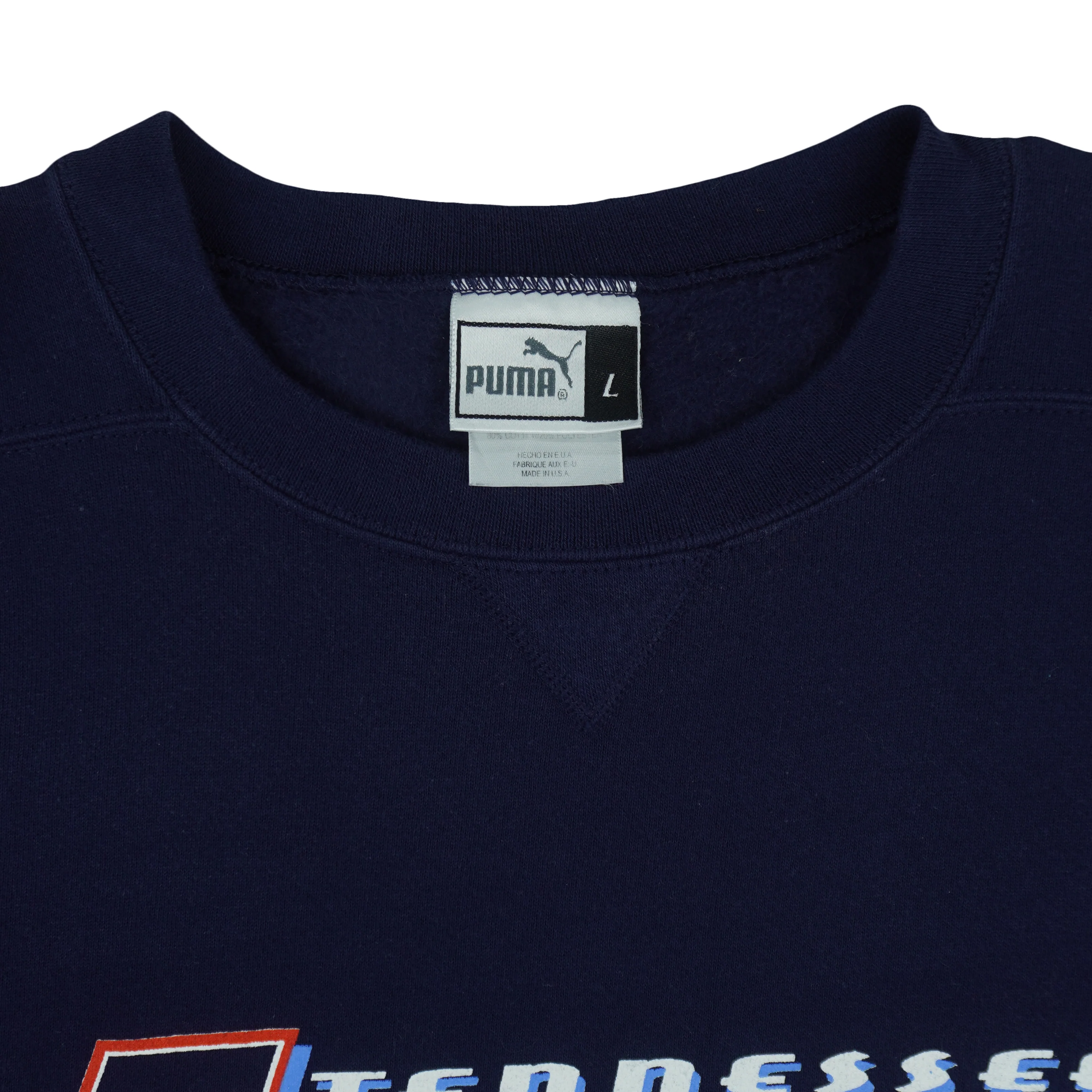 Puma (NFL) - Tennessee Titans AFC Champions Crew Neck Sweatshirt 1990s Large - Image 4