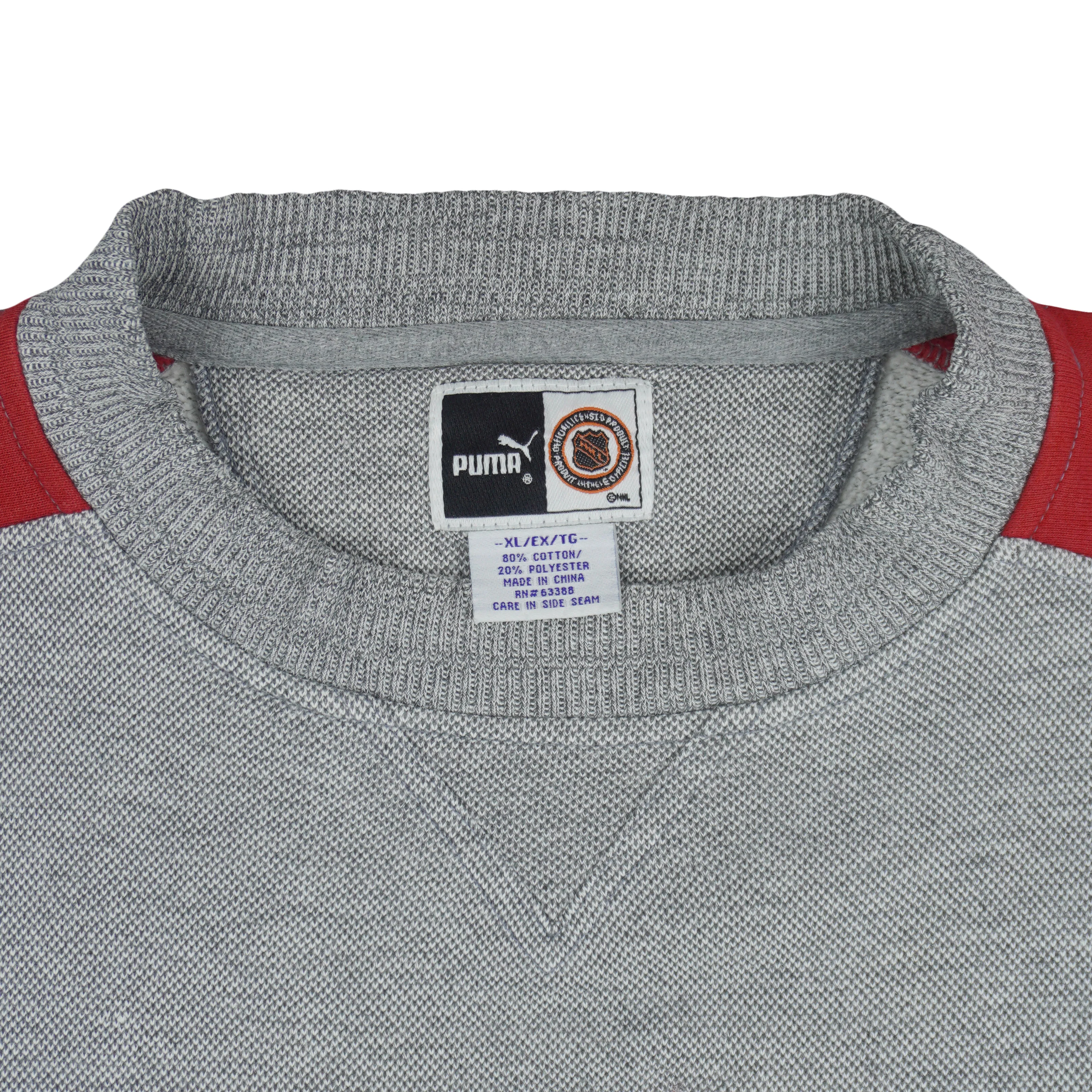 Puma (NHL) - Detroit Red Wings Crew Neck Sweatshirt 1990s X-Large - Image 4