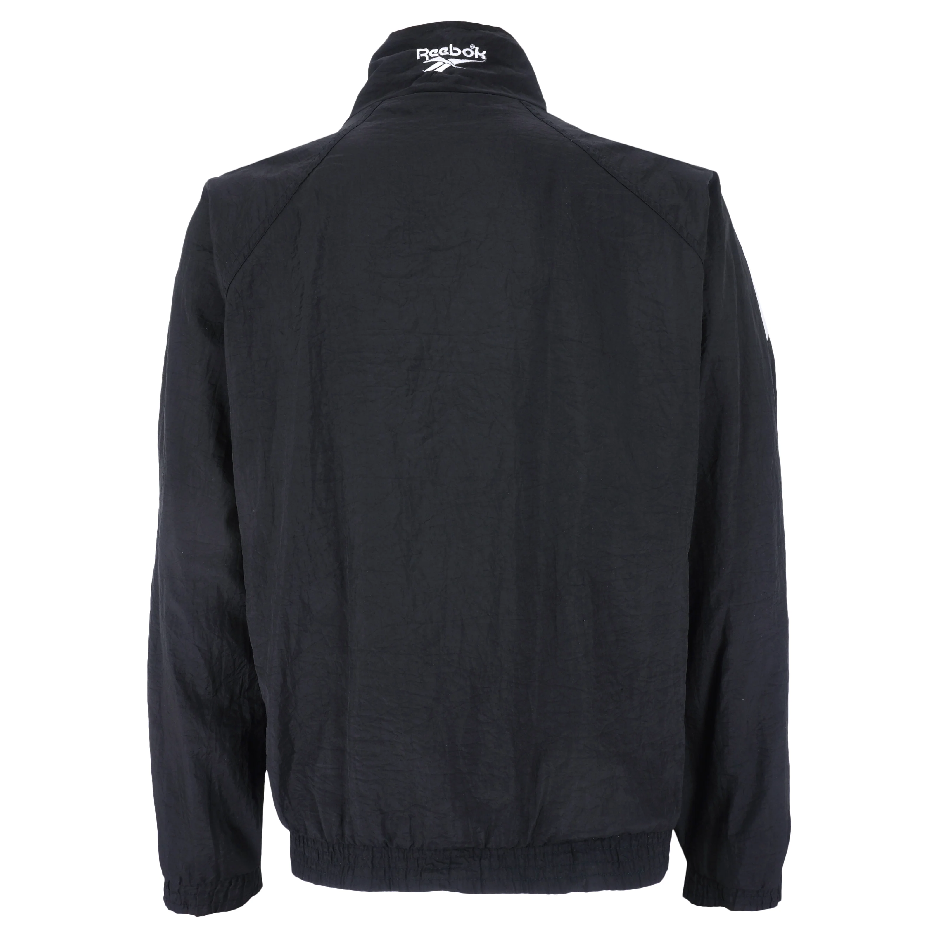 Reebok - Black & White Shawn Kemp Kamikaze Style Warm-up Windbreaker 1990s Large - Image 2