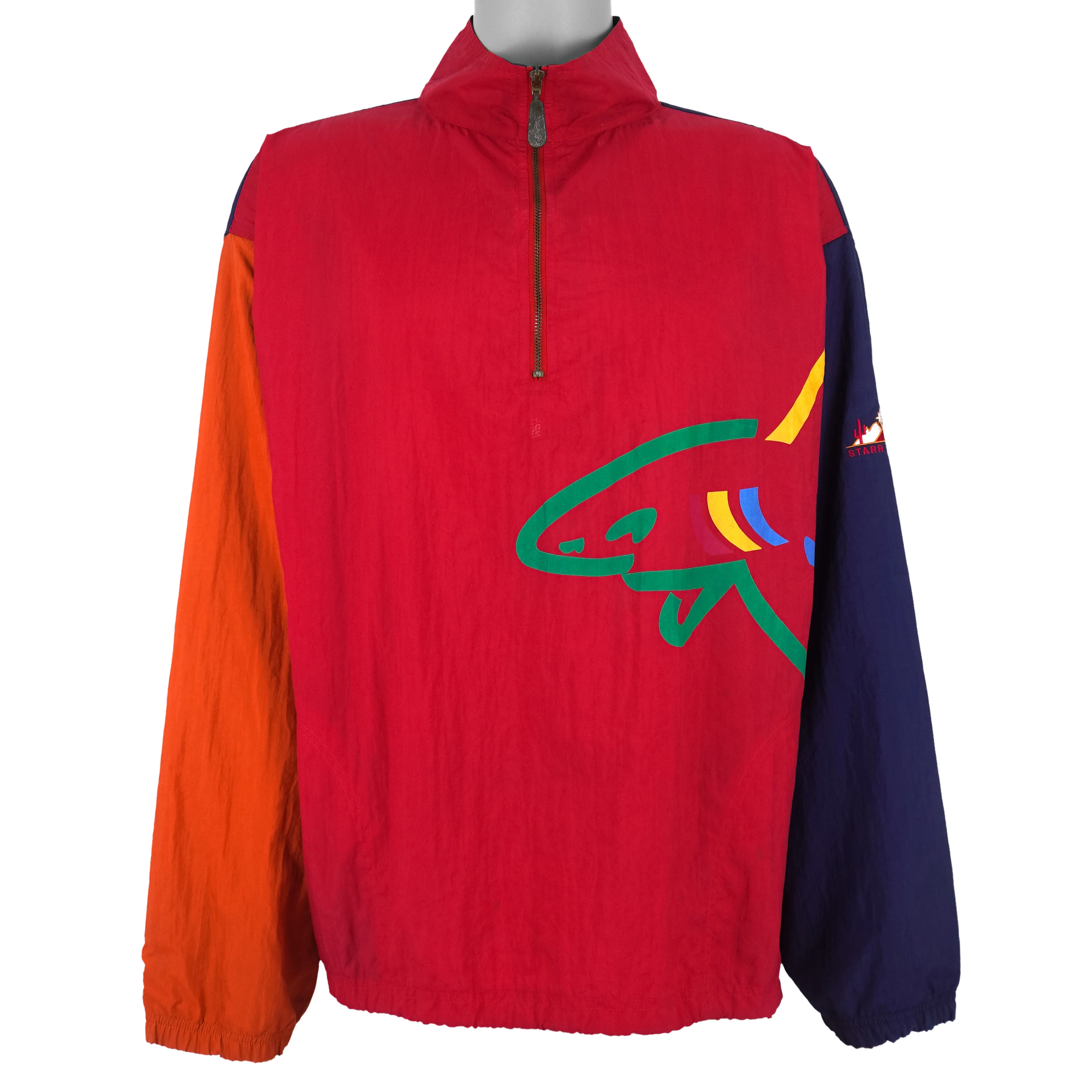 Reebok (Greg Norman Collection) - Starr Pass Colorblock Pullover Windbreaker 1990s Large - Image 2