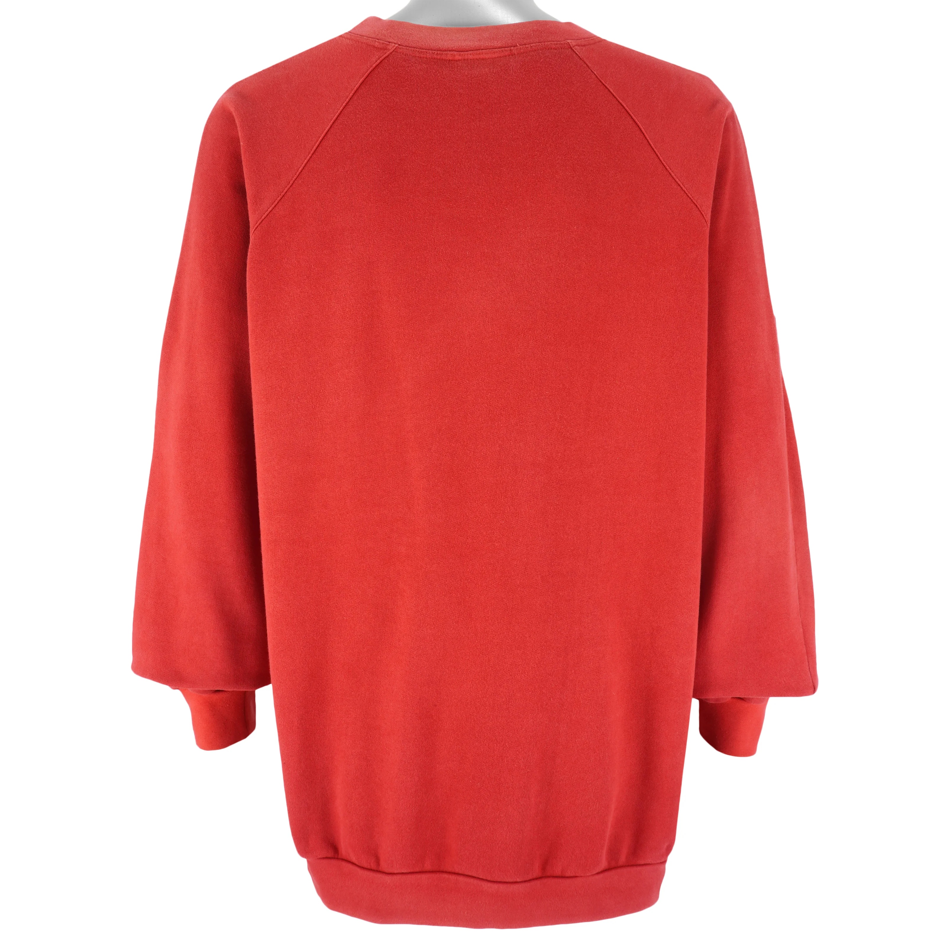 Reebok - Red Kamikaze Style Big Logo Crew Neck Sweatshirt 1990s XX-Large - Image 2