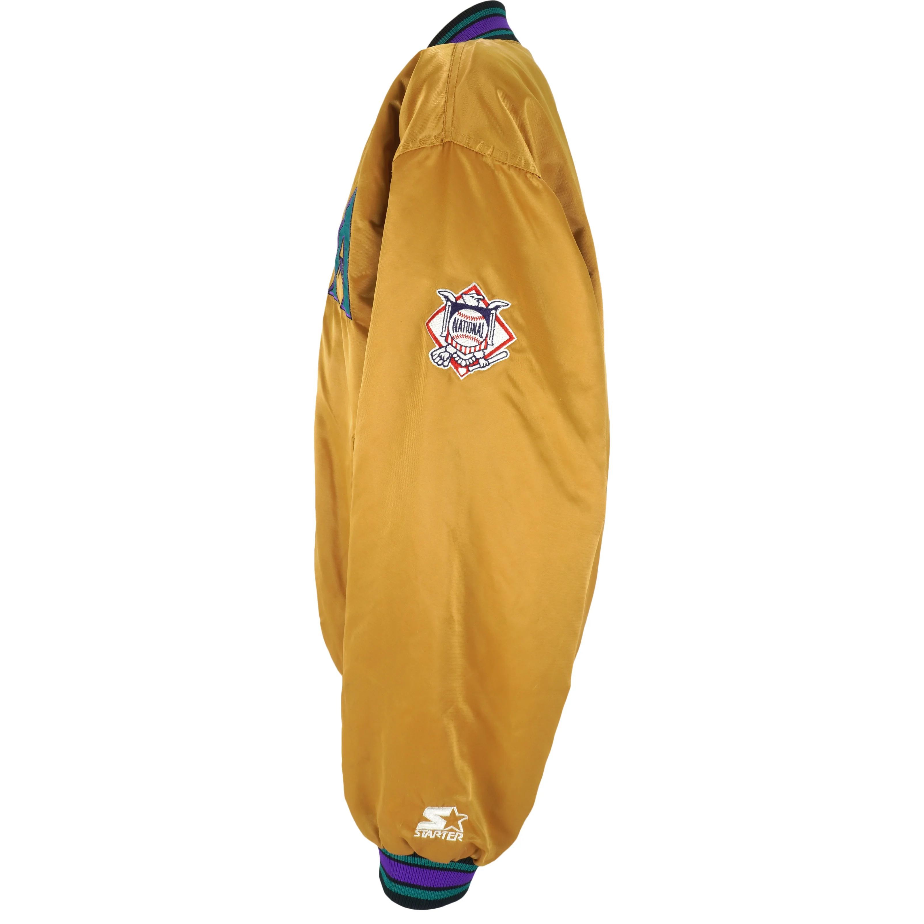 Starter - Arizona Diamondbacks Button Up Satin Jacket 1998 XX-Large - Image 4
