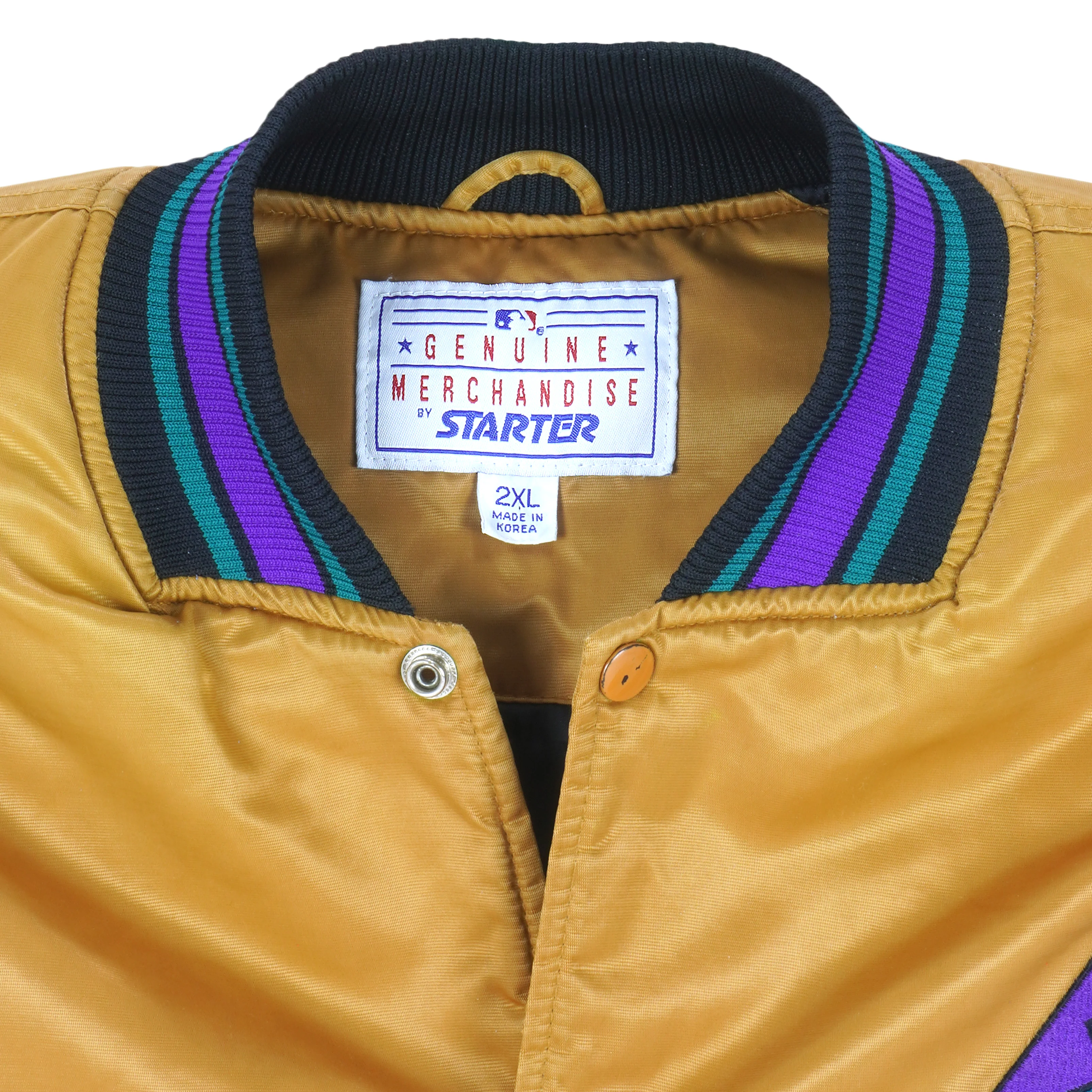 Starter - Arizona Diamondbacks Button Up Satin Jacket 1998 XX-Large - Image 6