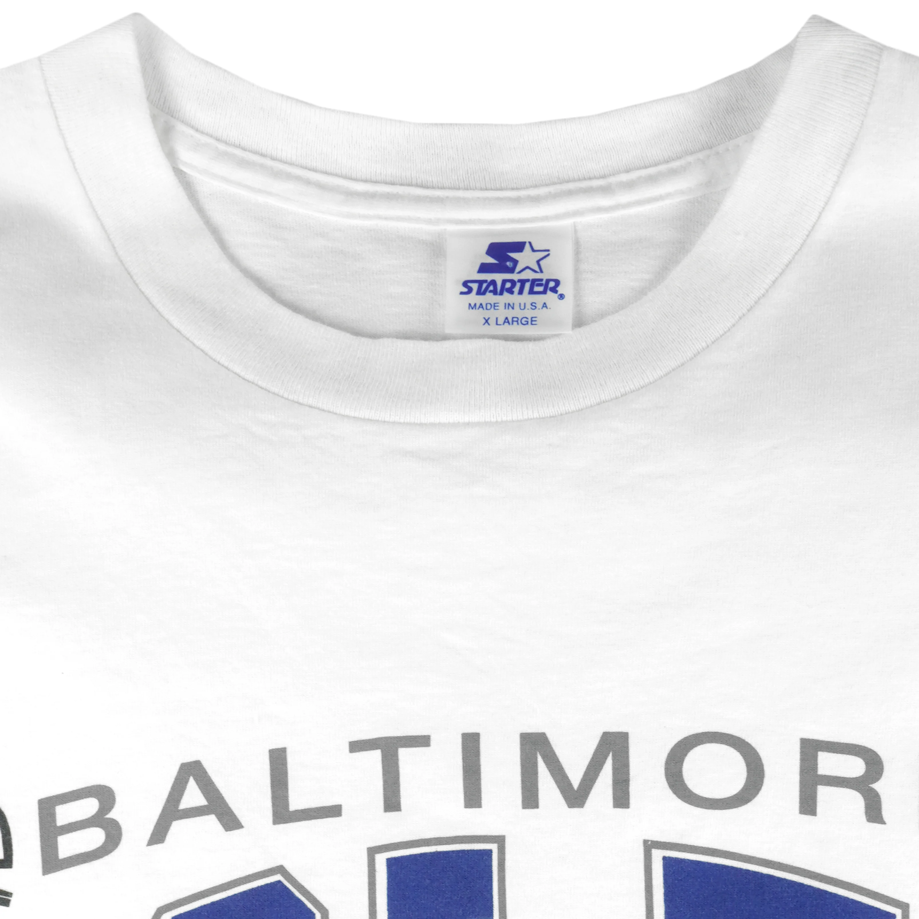 Starter - Baltimore Colts CFL Single Stitch T-Shirt 1990s X-Large - Image 4