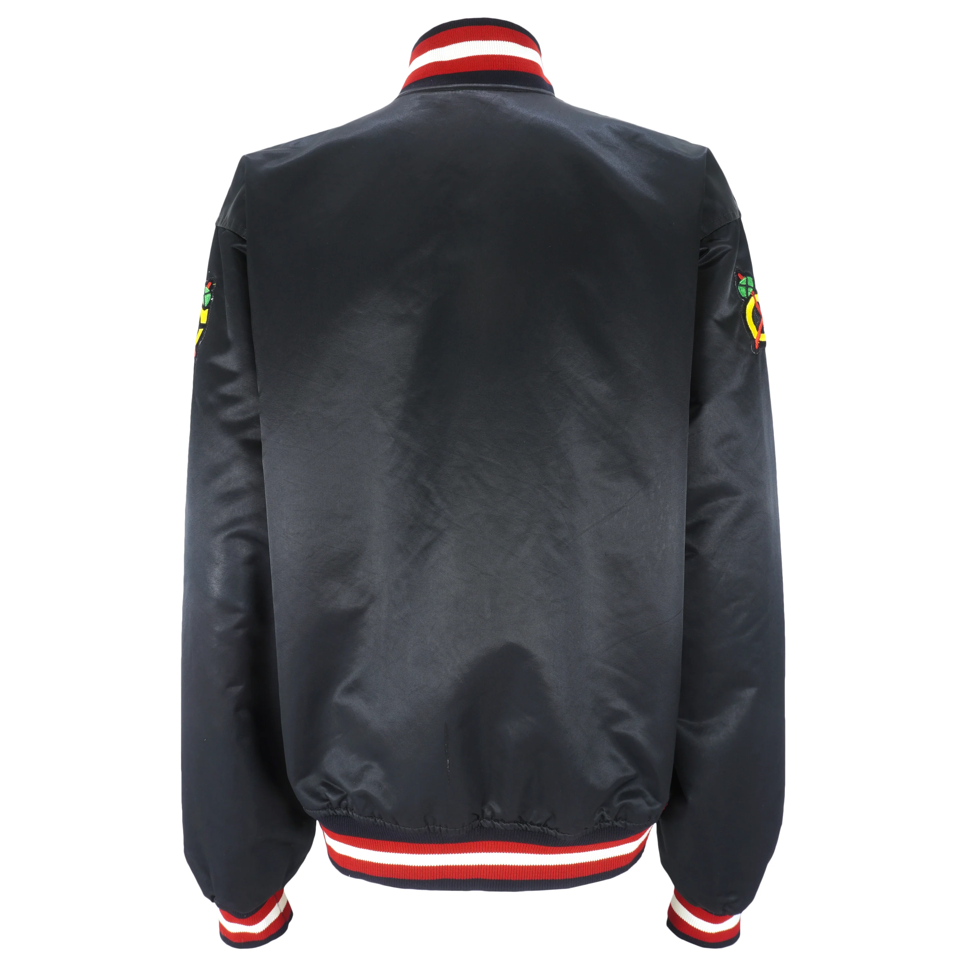 Starter - Chicago Blackhawks Satin Jacket 1980s XX-Large - Image 3
