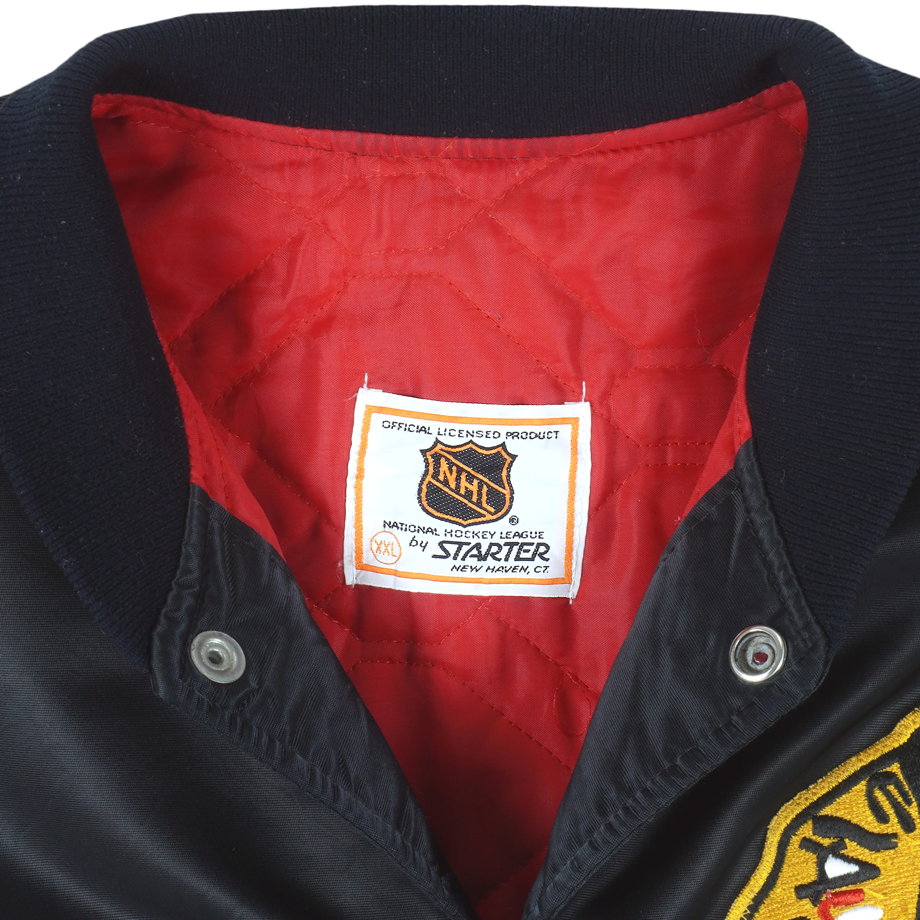 Starter - Chicago Blackhawks Satin Jacket 1980s XX-Large - Image 5