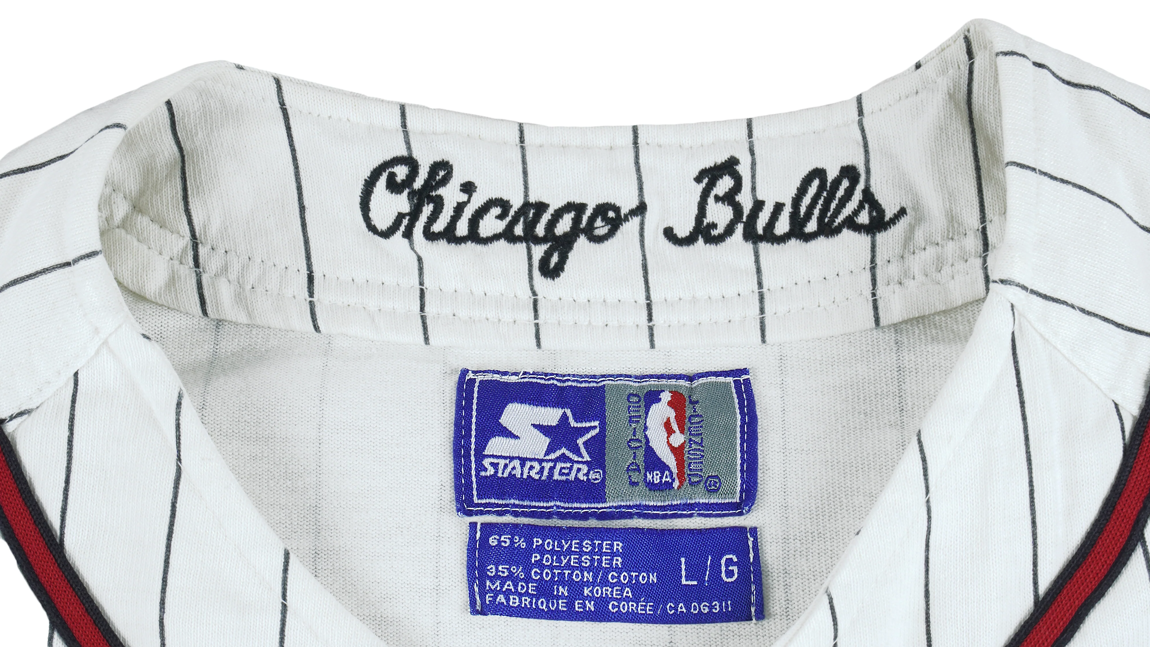 Starter - Chicago Bulls Basketball Jersey T-Shirt 1990s Large - Image 3