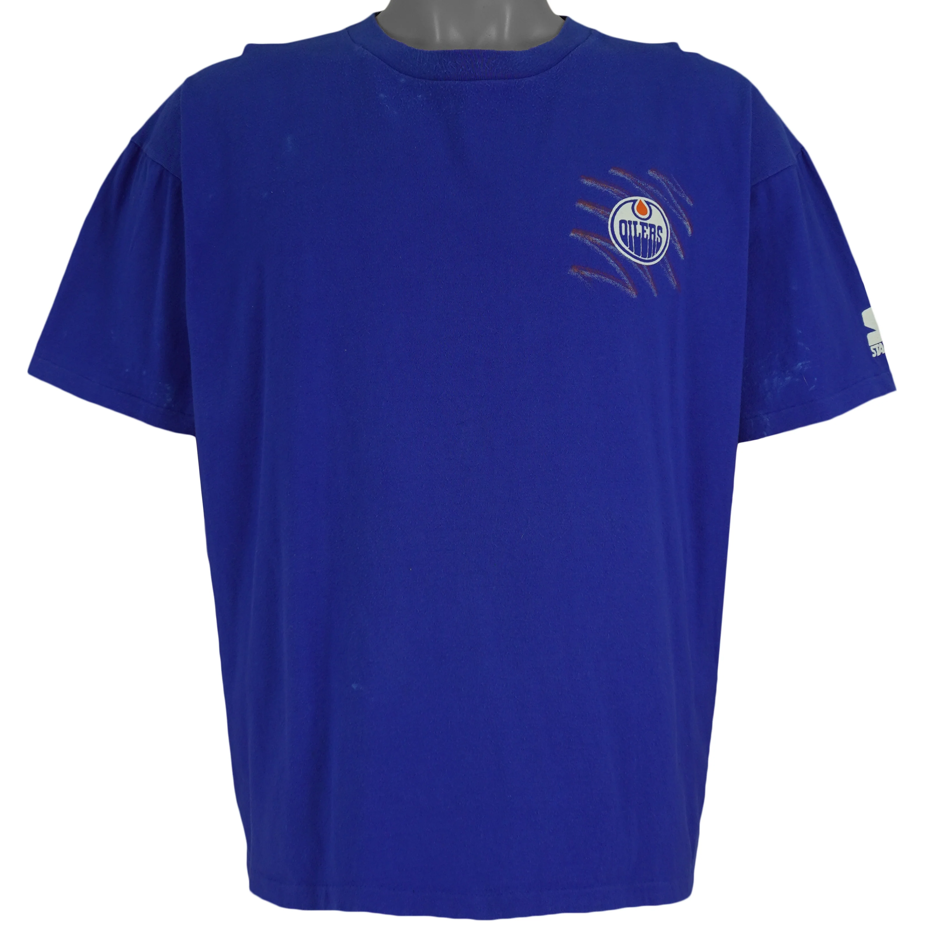 Starter - Edmonton Oilers Big Logo T-Shirt 1991 X-Large - Image 2