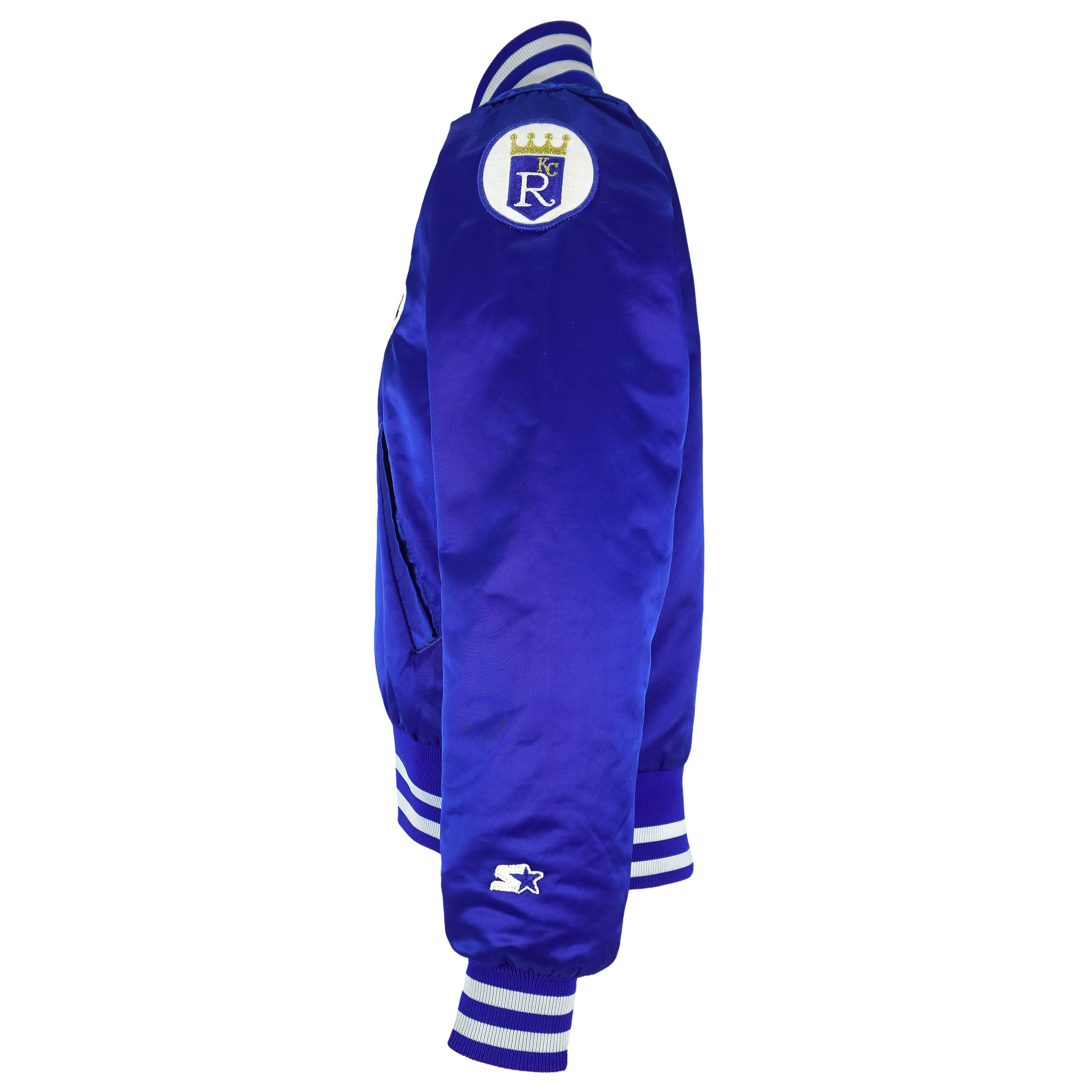 Starter - Kansas City Royals Satin Jacket 1990s Small - Image 4