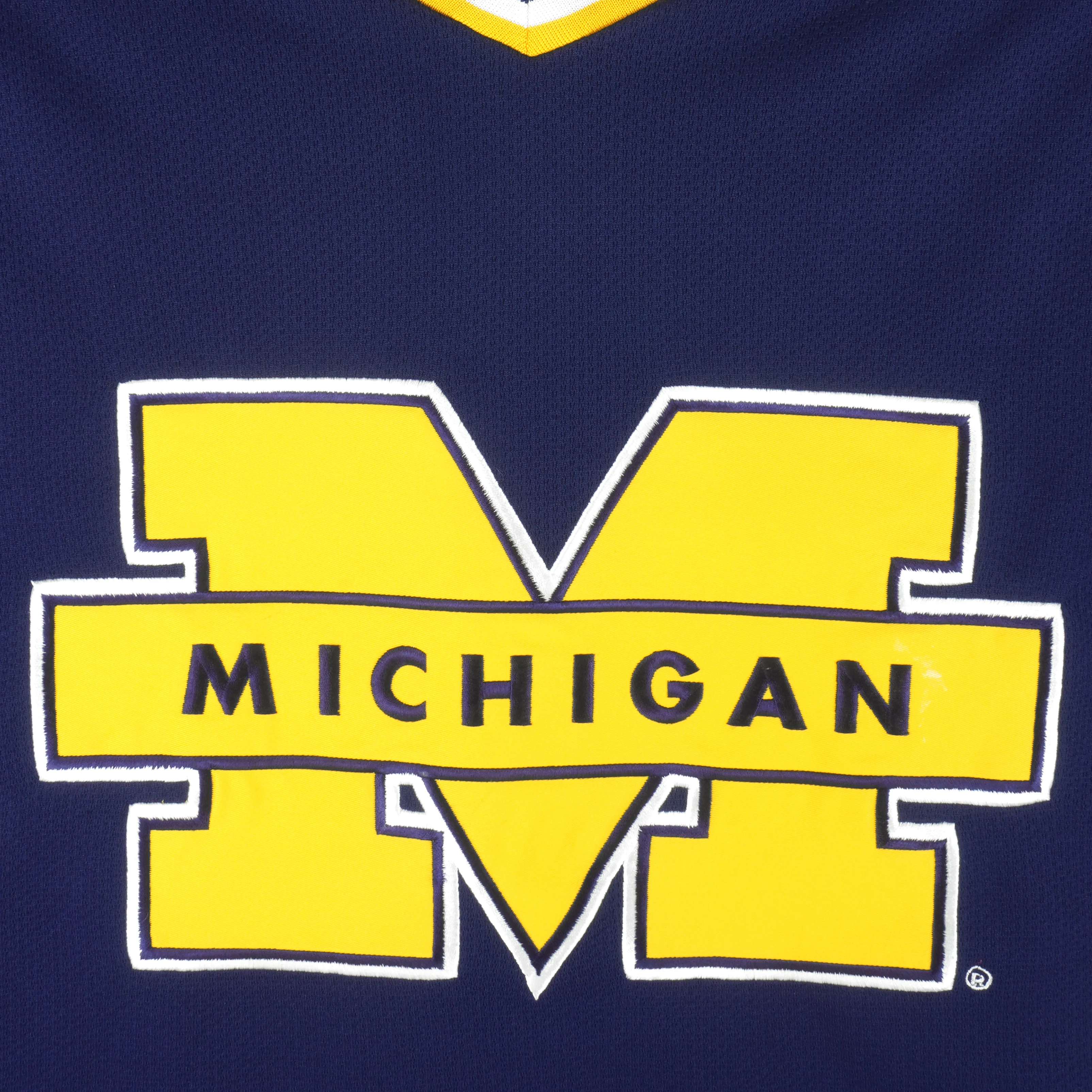 Starter - Michigan Wolverines Big Logo Fan Jersey 1990s Medium - Image 3