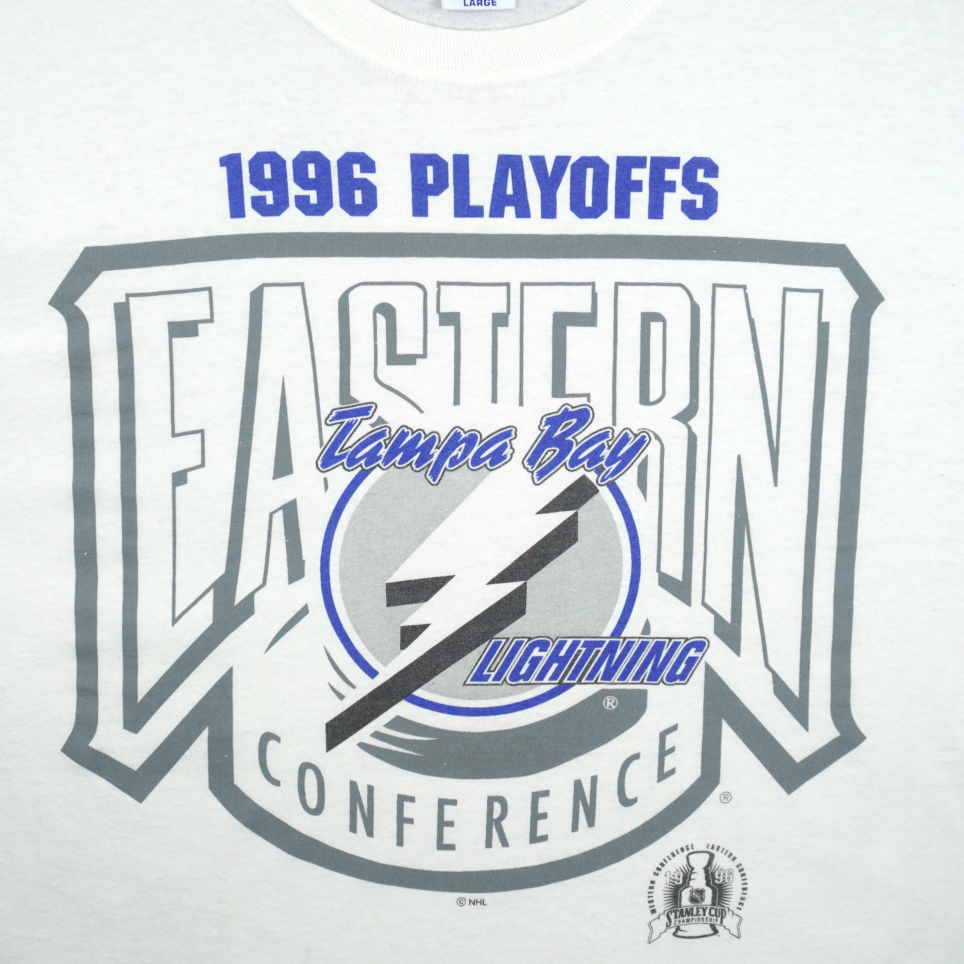Starter (NHL) - Tampa Bay Lightning Playoffs T-Shirt 1996 Large - Image 3