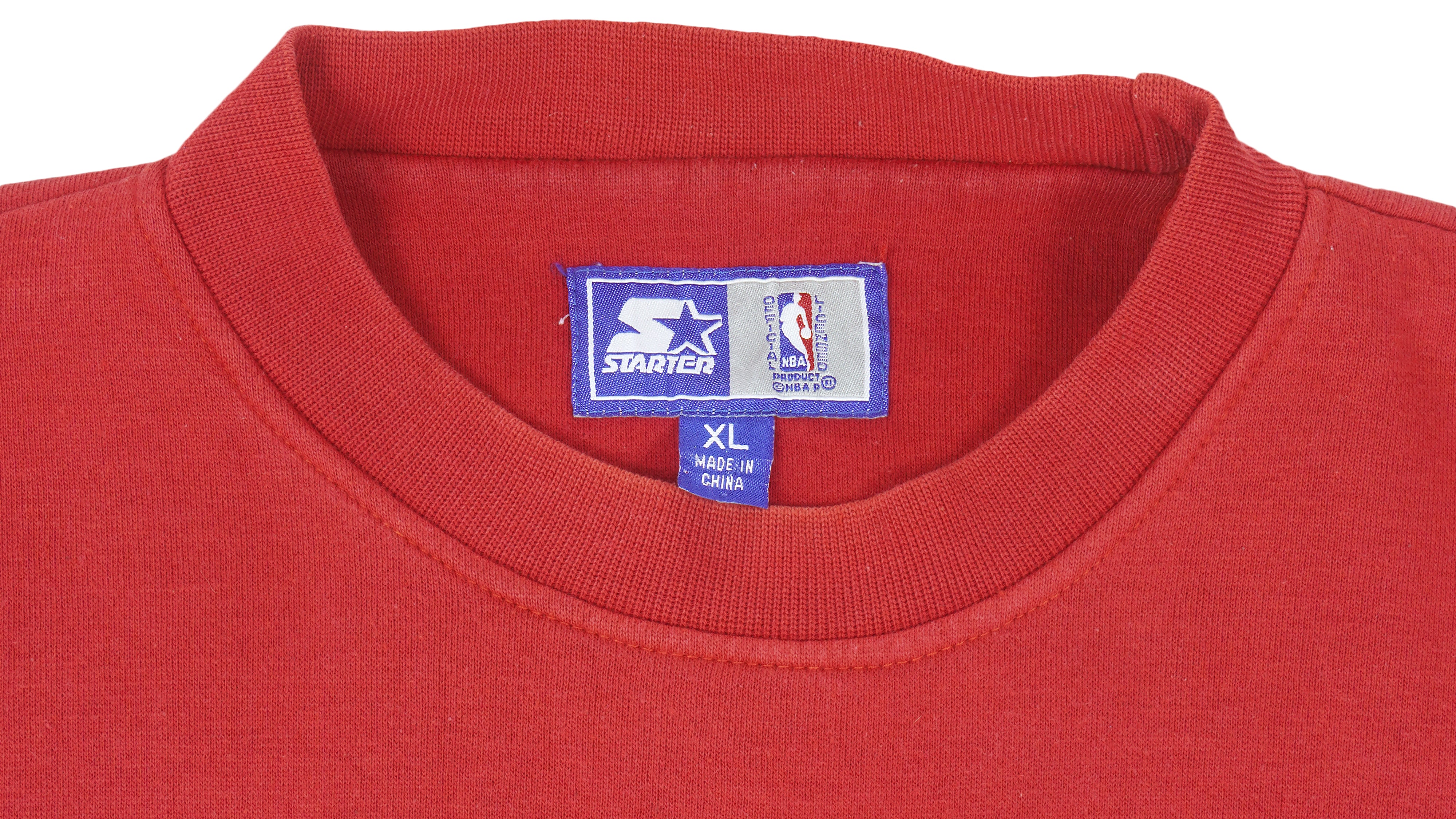 Starter - Red Chicago Bulls Crew Neck Sweatshirt 1990s X-Large - Image 3