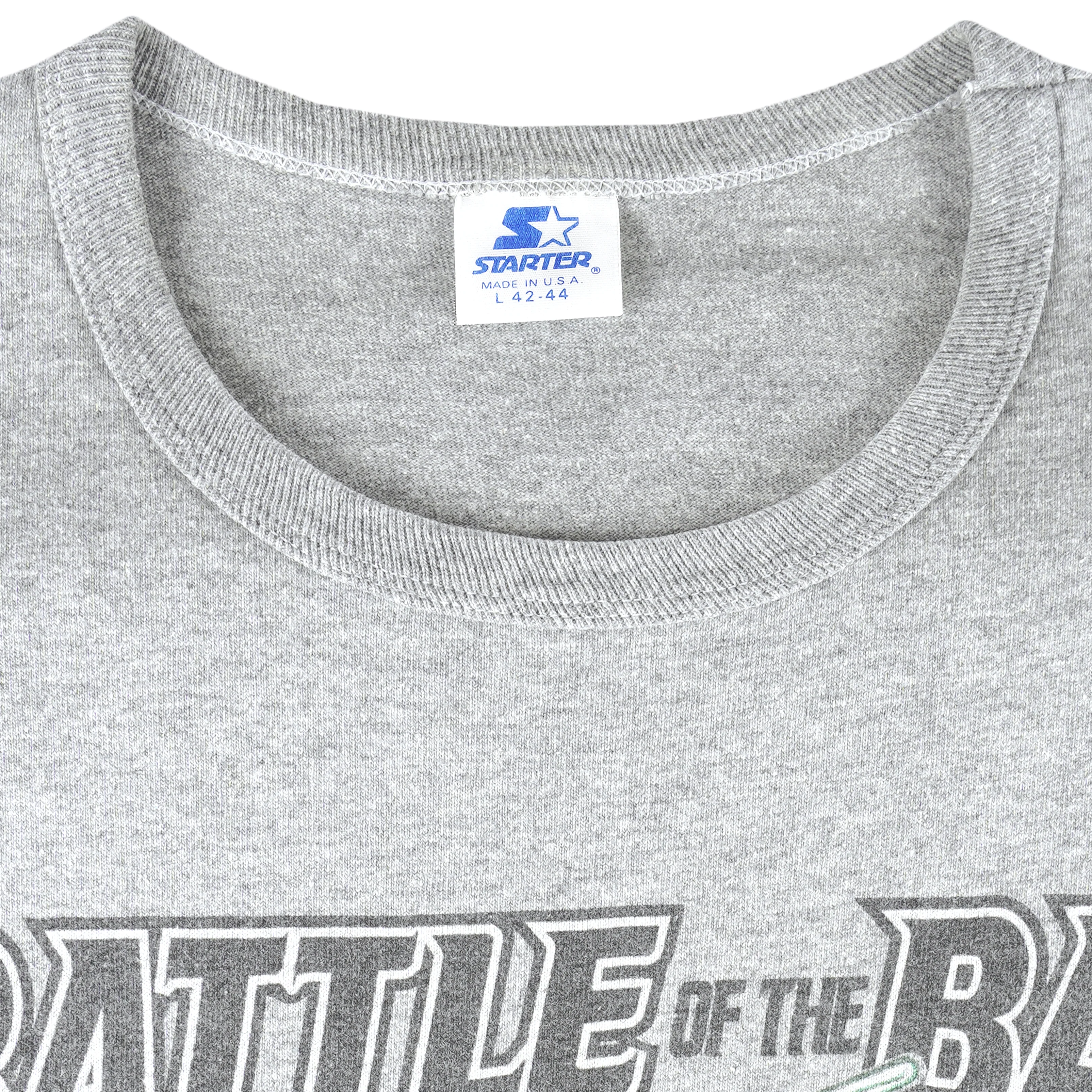 Starter - San Francisco Giants VS Oakland Athletics Bay's Ball T-Shirt 1989 Large - Image 4