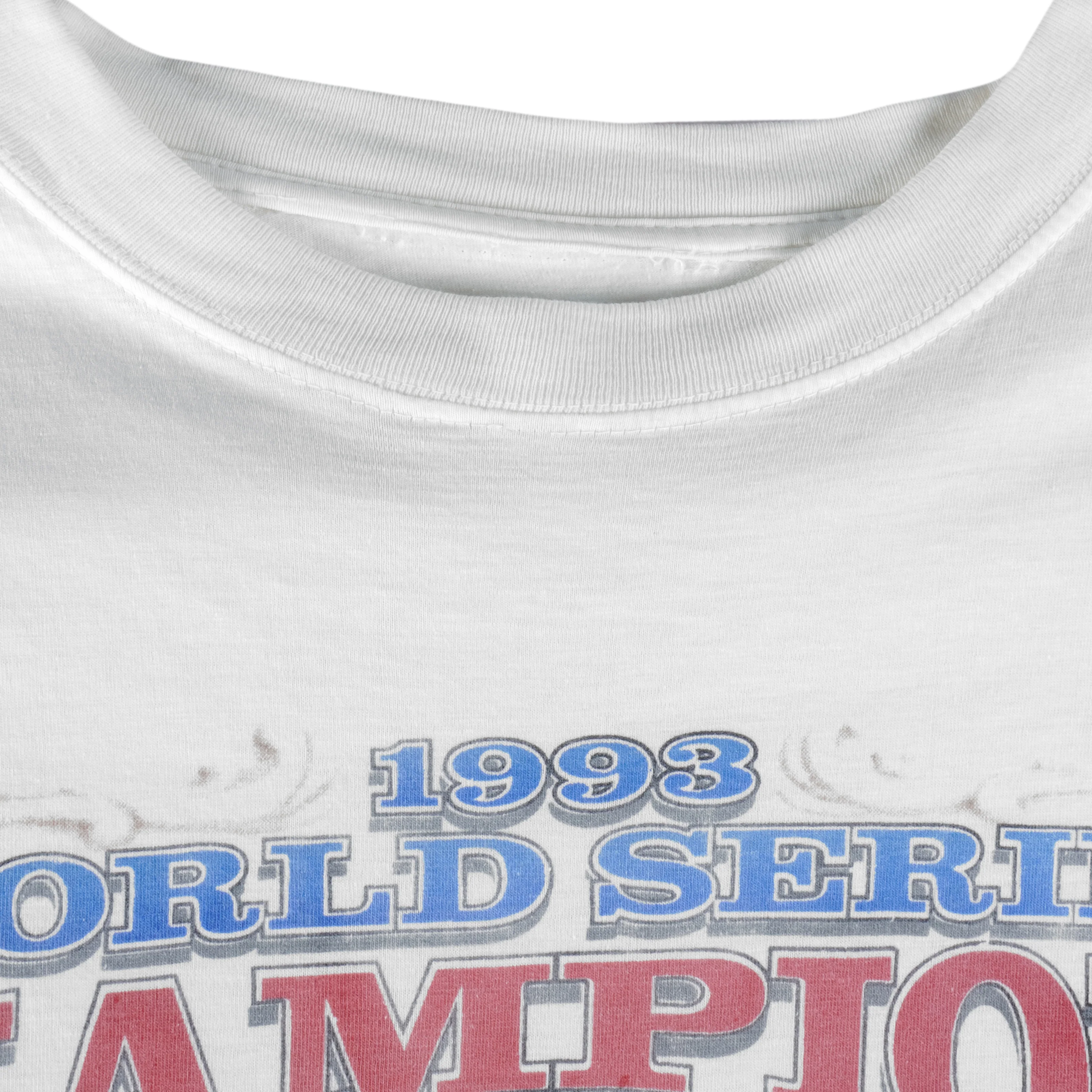 Starter - Toronto Blue Jays We Win World Series Champs T-Shirt 1993 Large - Image 5