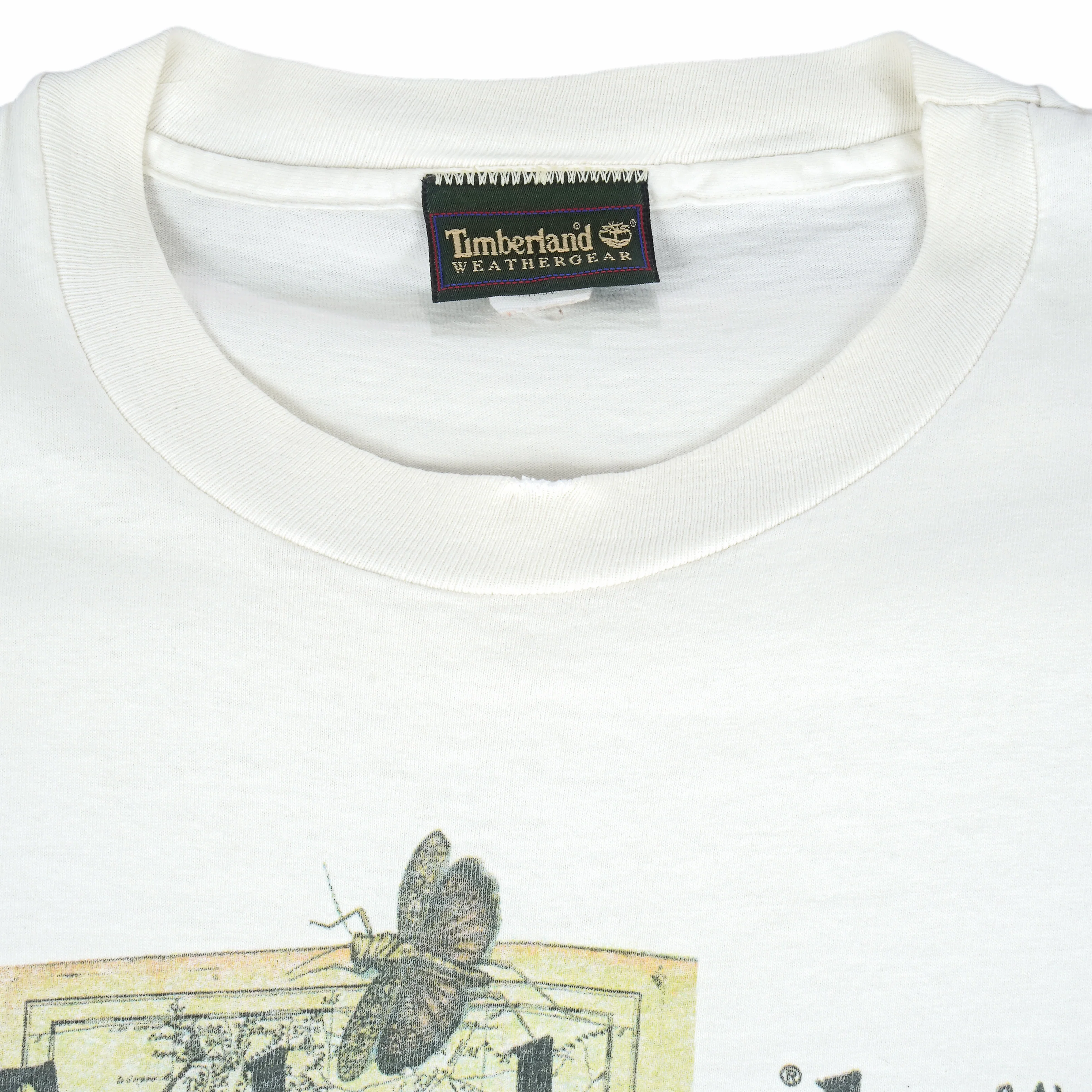 Timberland - Map Shoes And Books Single Stitch T-Shirt 1990s Large - Image 4