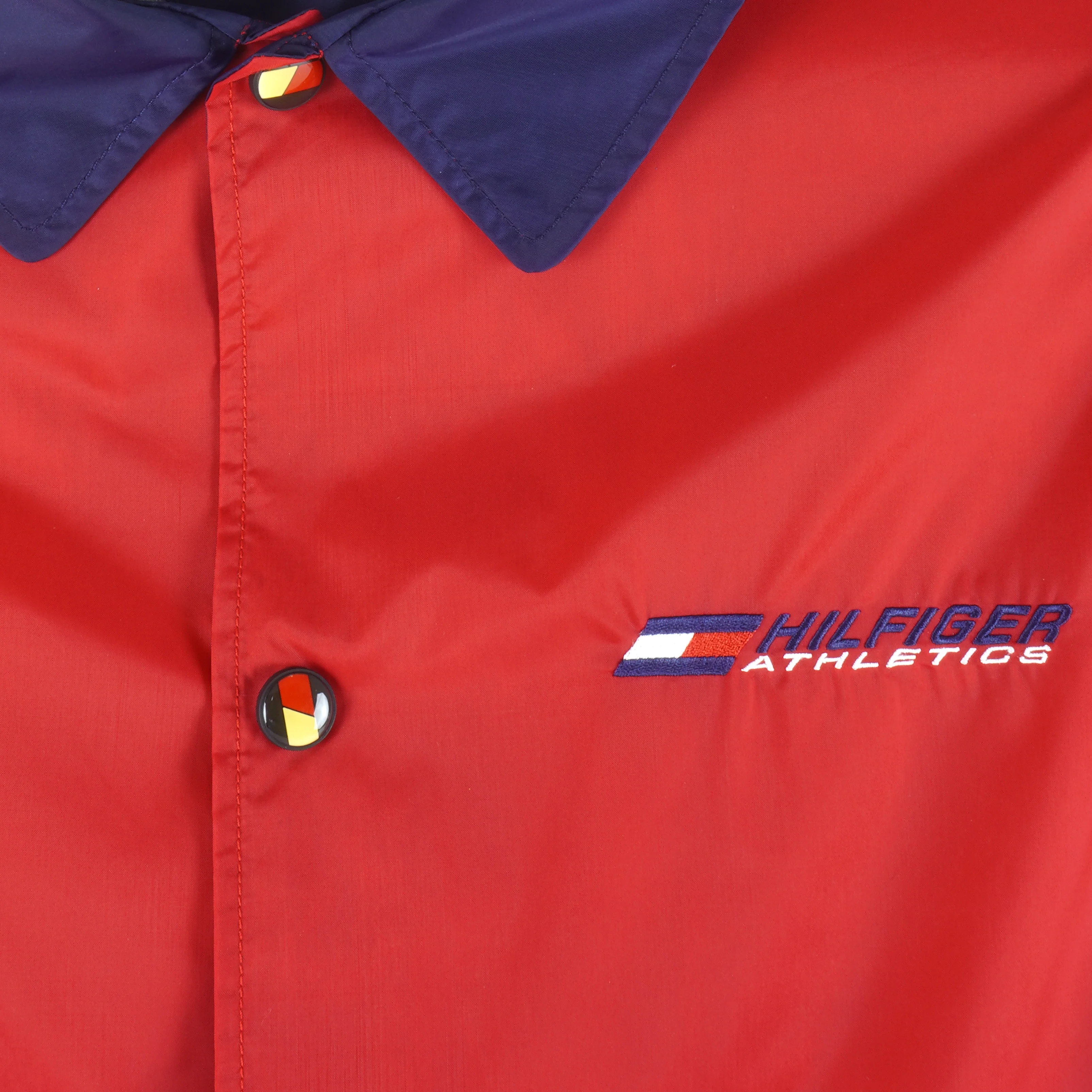 Tommy Hilfiger - Athletics Embroidered Button-Up Jacket 1990s Medium - Image 3