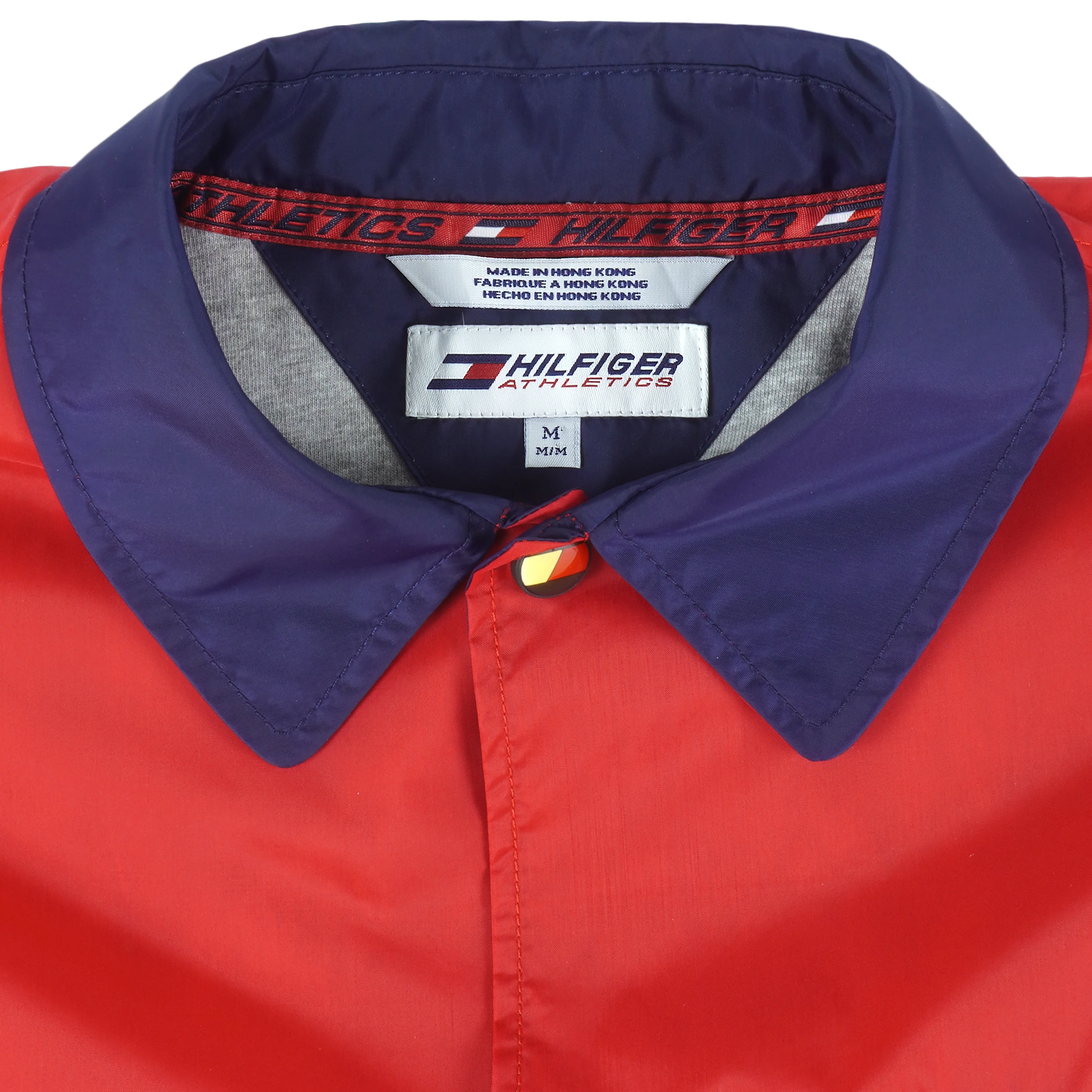 Tommy Hilfiger - Athletics Embroidered Button-Up Jacket 1990s Medium - Image 4