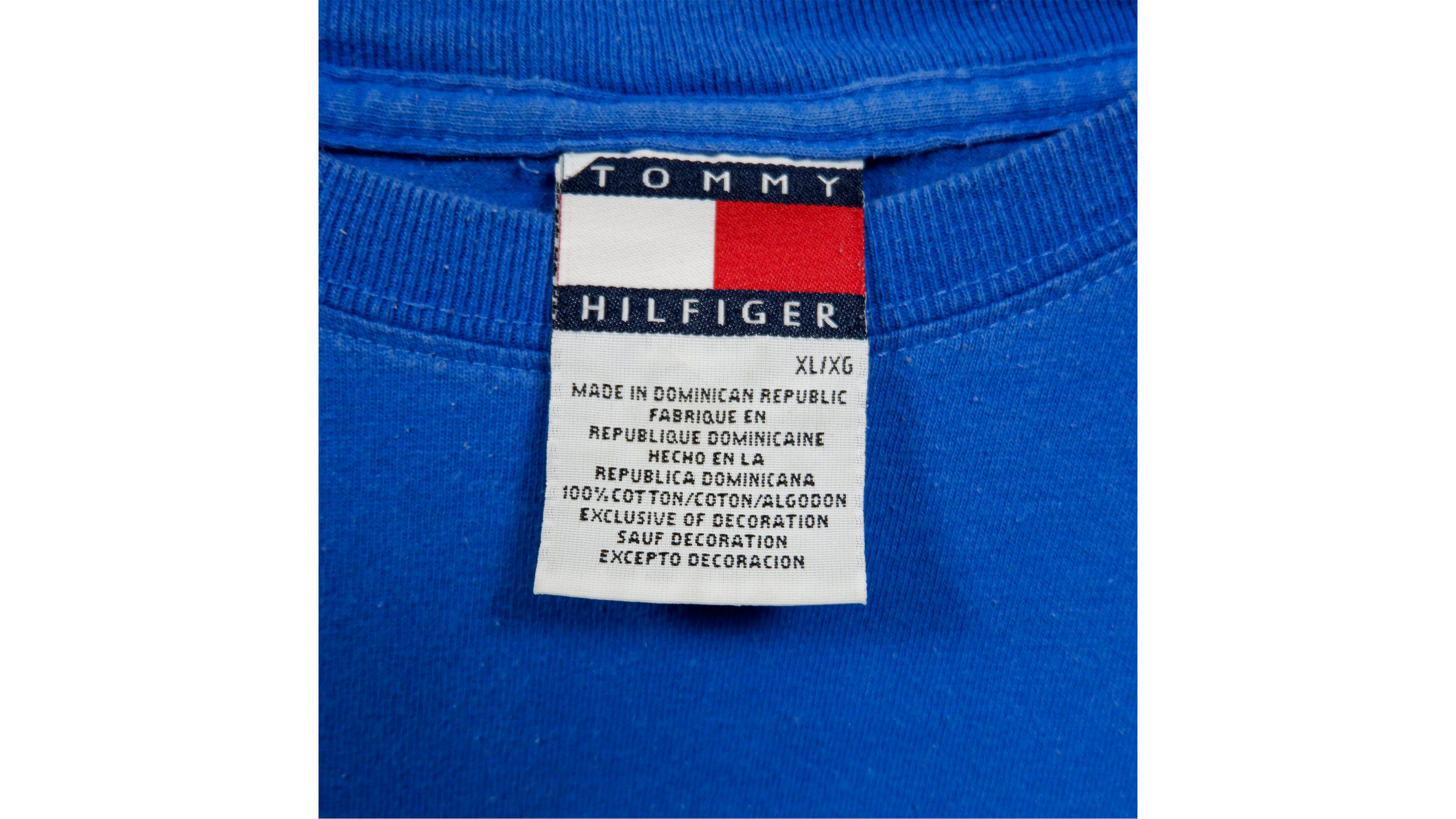 Tommy Hilfiger - Blue Spell-Out T-Shirt X-Large - Image 3