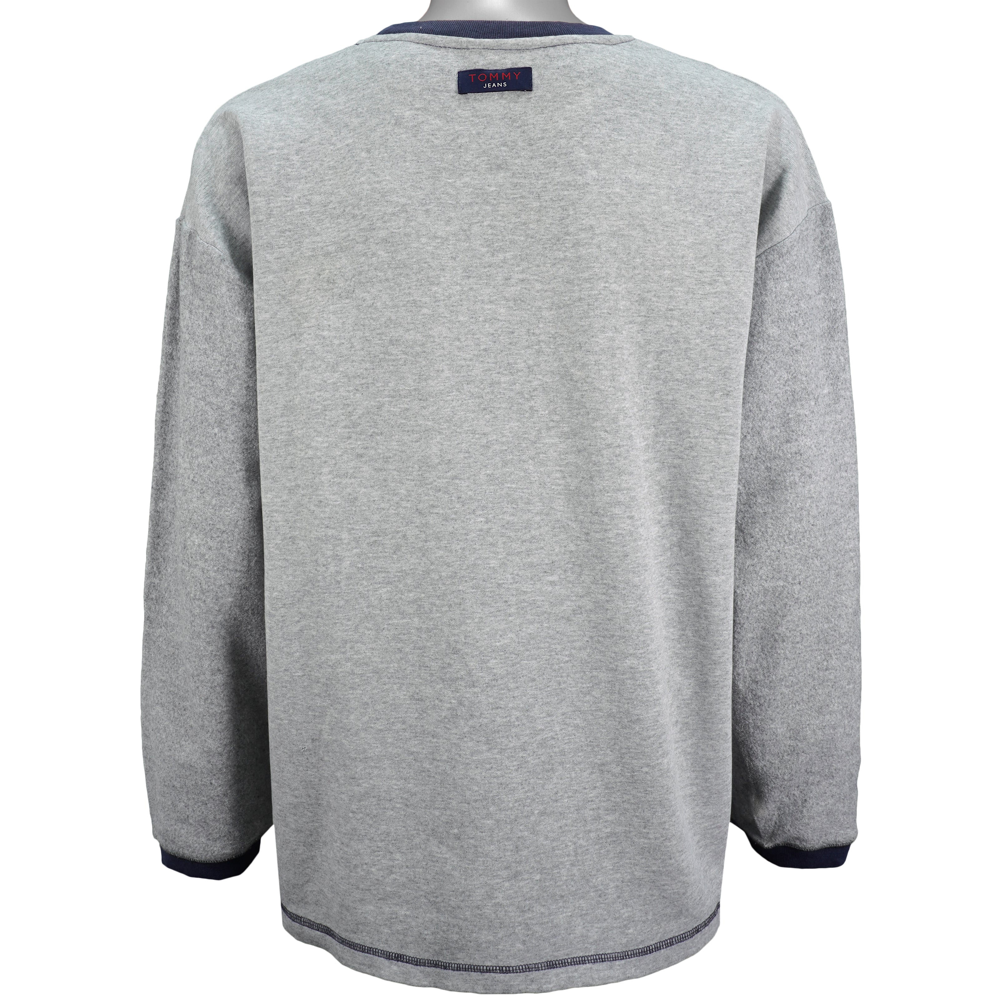 Tommy Hilfiger - Tommy Jeans Spell-Out Crew Neck Sweatshirt 1990s X-Large - Image 2