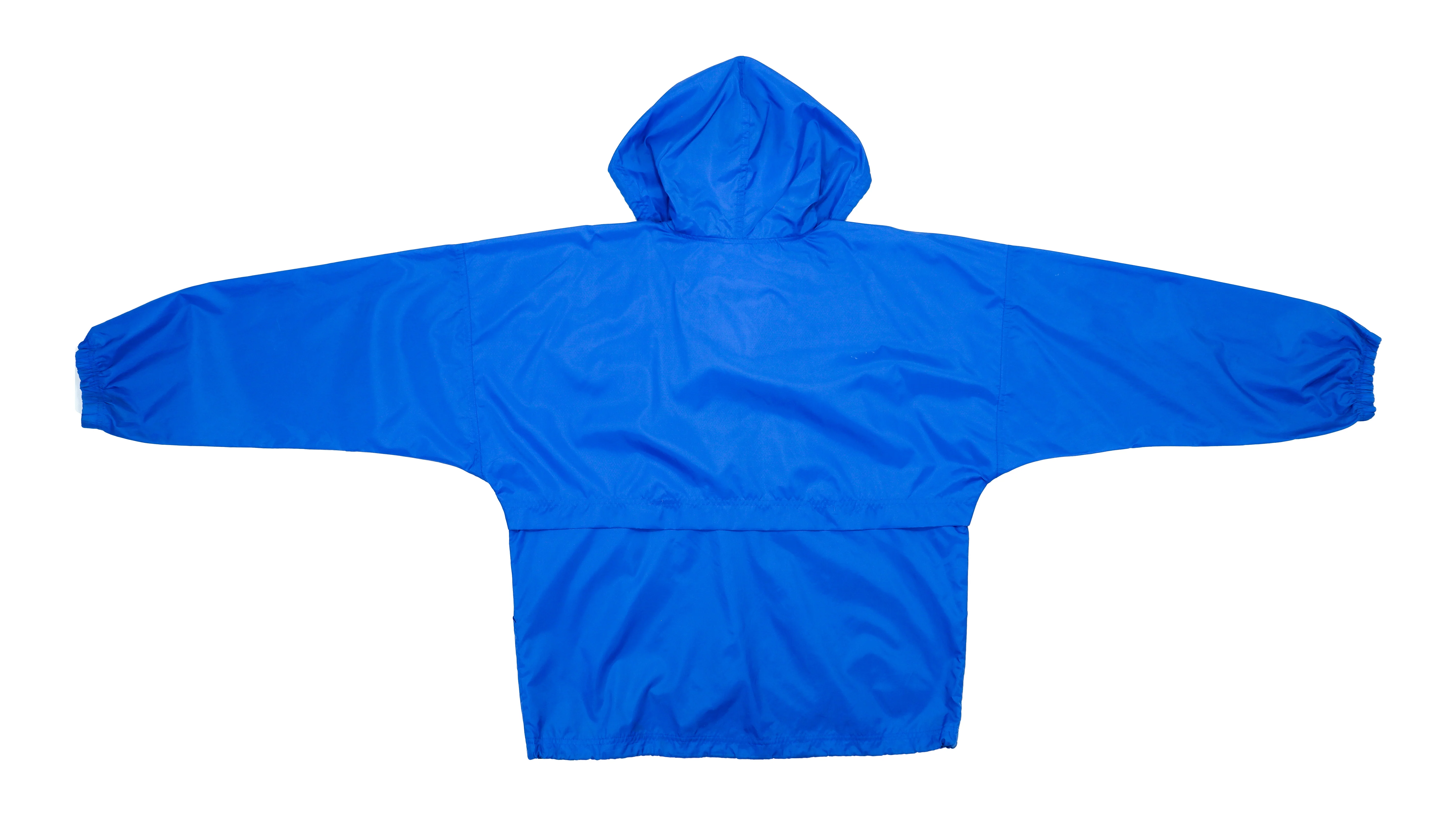 Umbro - Blue Hooded 1/4 Zip Windbreaker 1990s Large - Image 3
