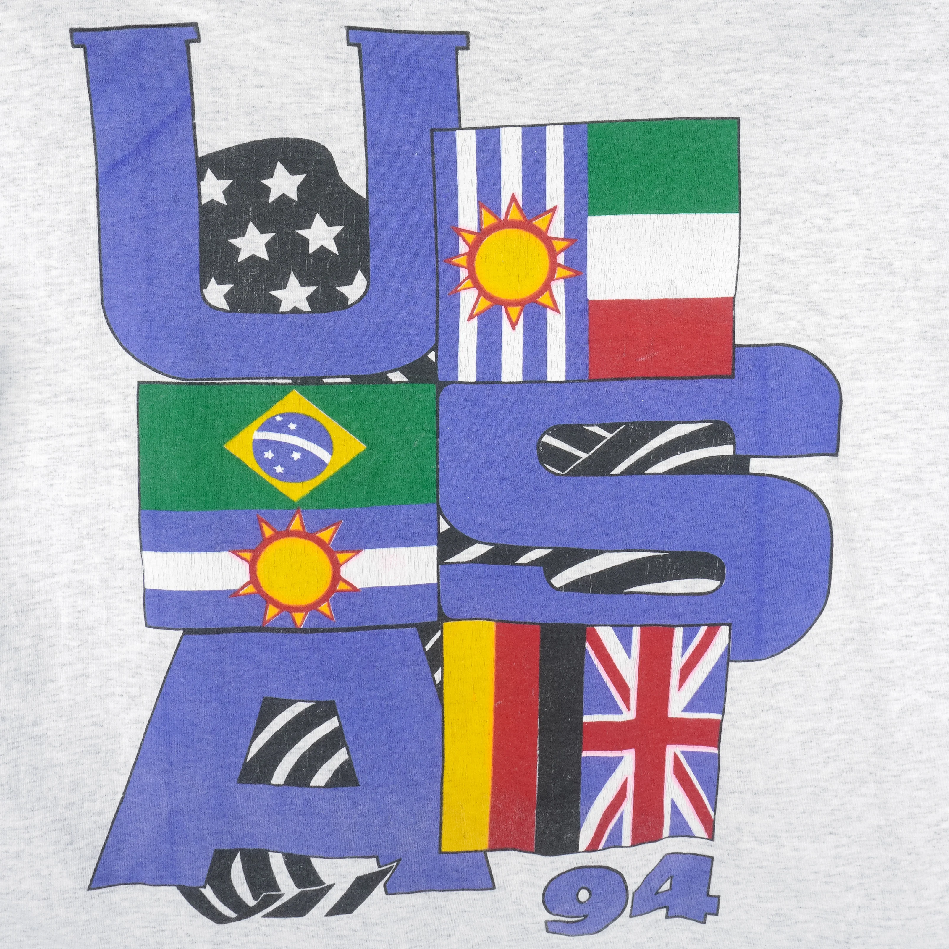 Umbro - World Cup Soccer USA Flags T-Shirt 1994 X-Large - Image 3