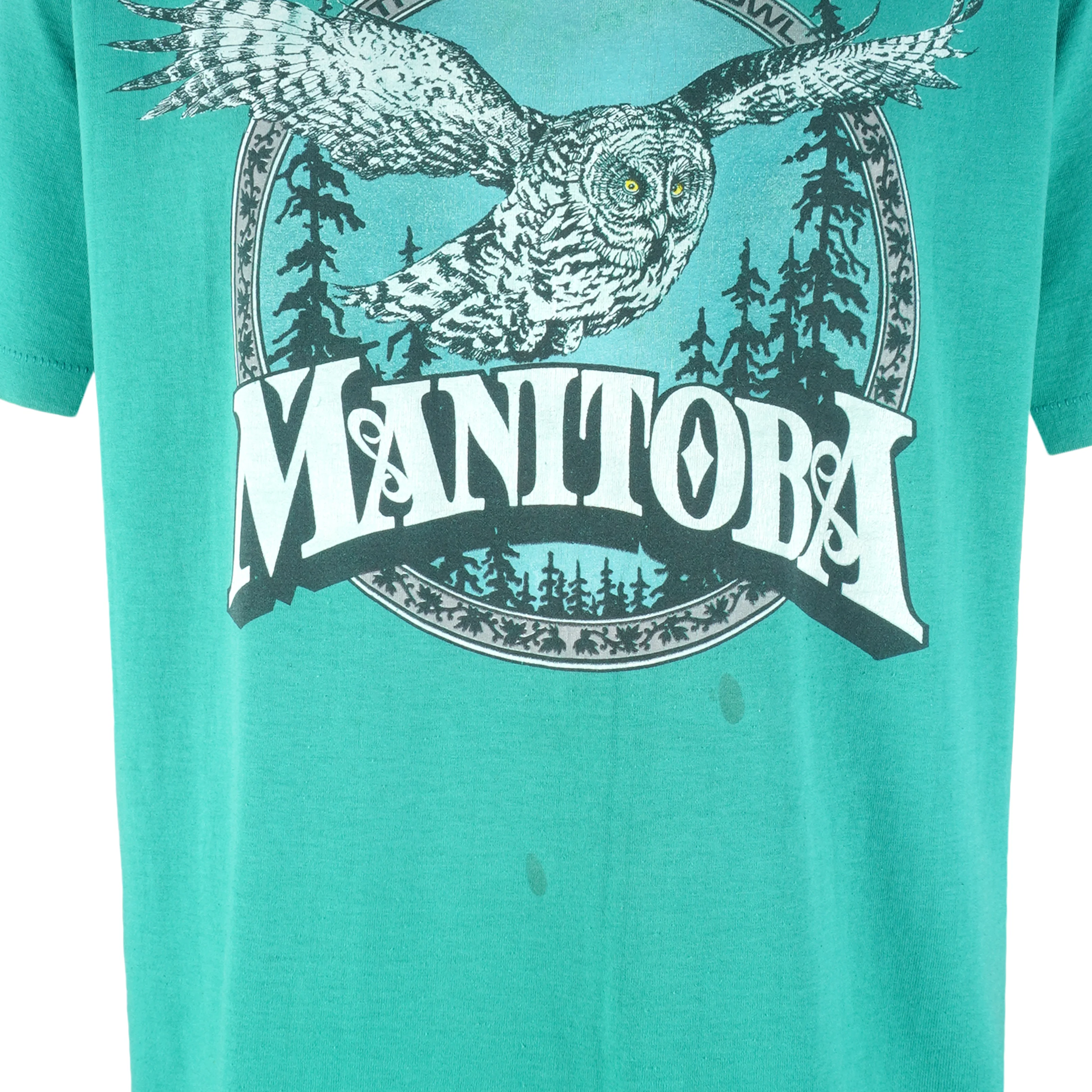 Vintage (Best) - Manitoba Barred Owls Single Stitch T-Shirt 1990s X-Large - Image 2