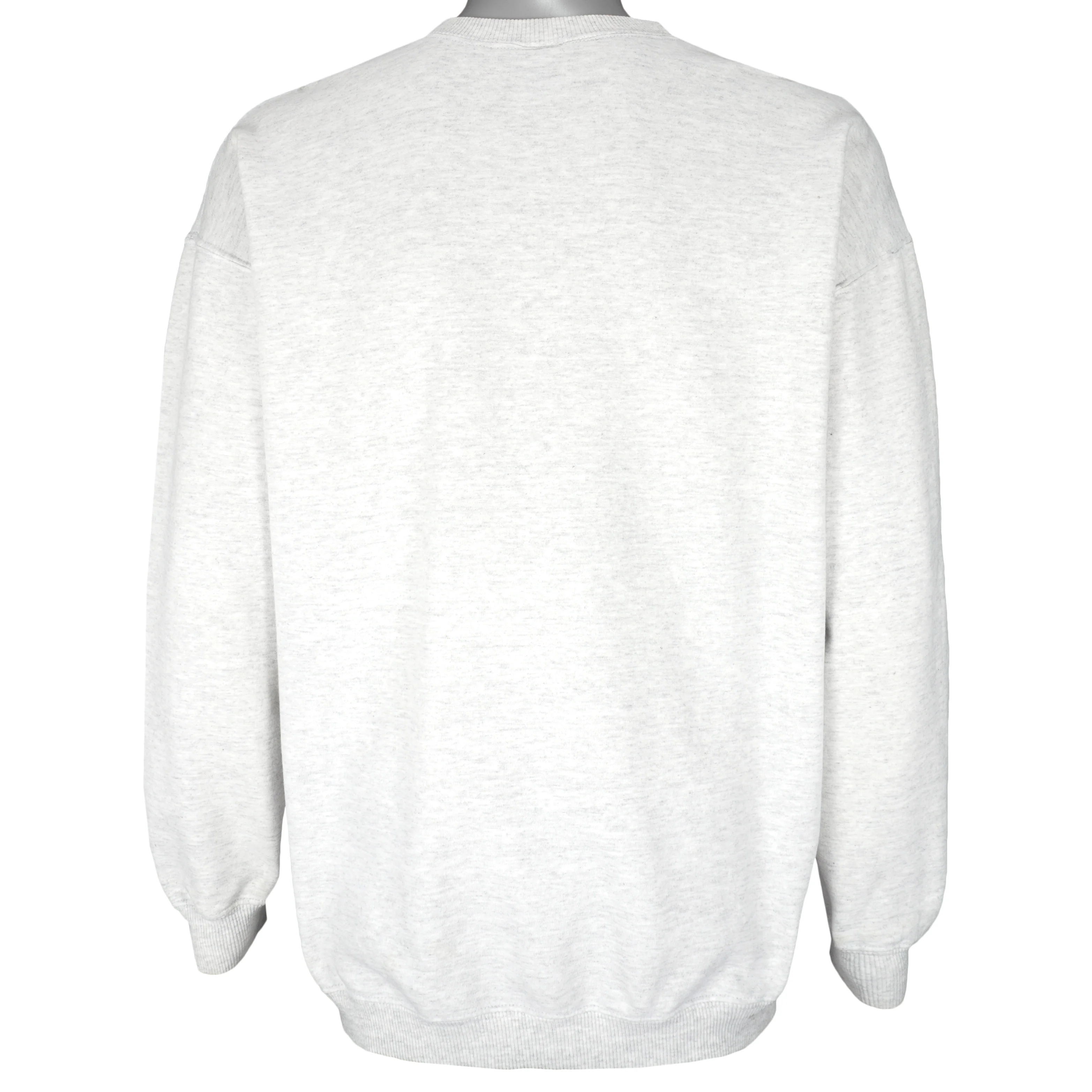 Vintage (Gildan) - Books Cats Life Is Good TS Eliot Crew Neck Sweatshirt 1990s Large - Image 2