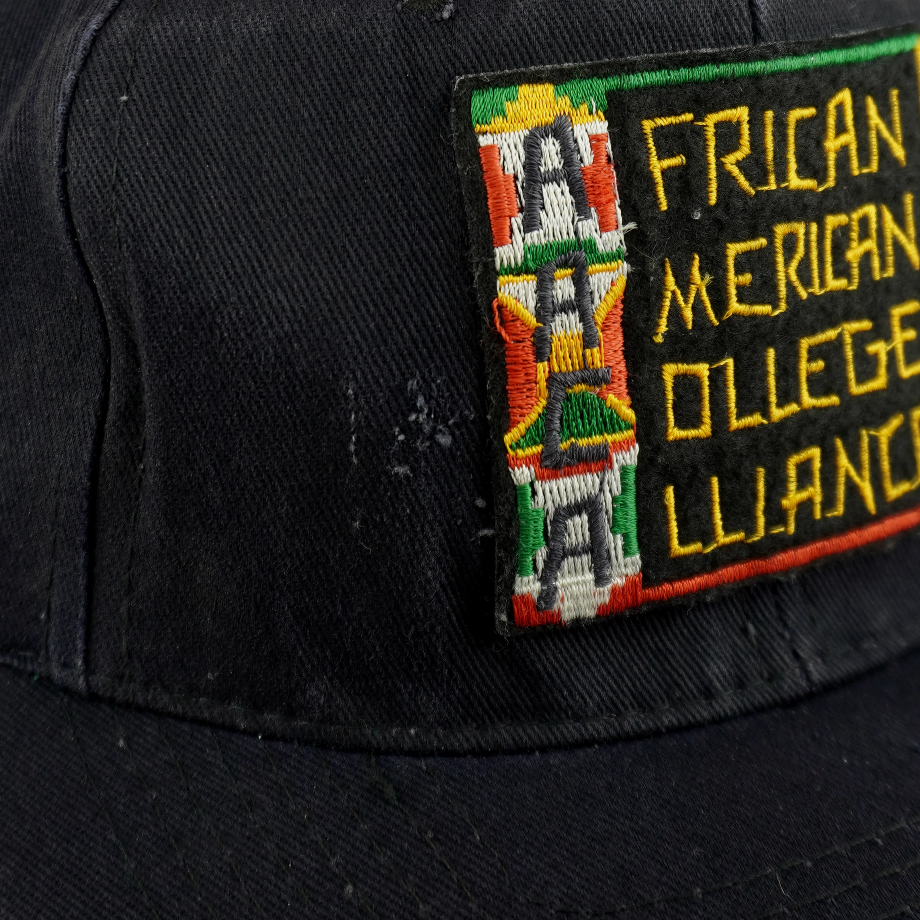 Vintage (Cobra Caps) - African American College Alliance Snapback Hat 1990s OSFA - Image 4