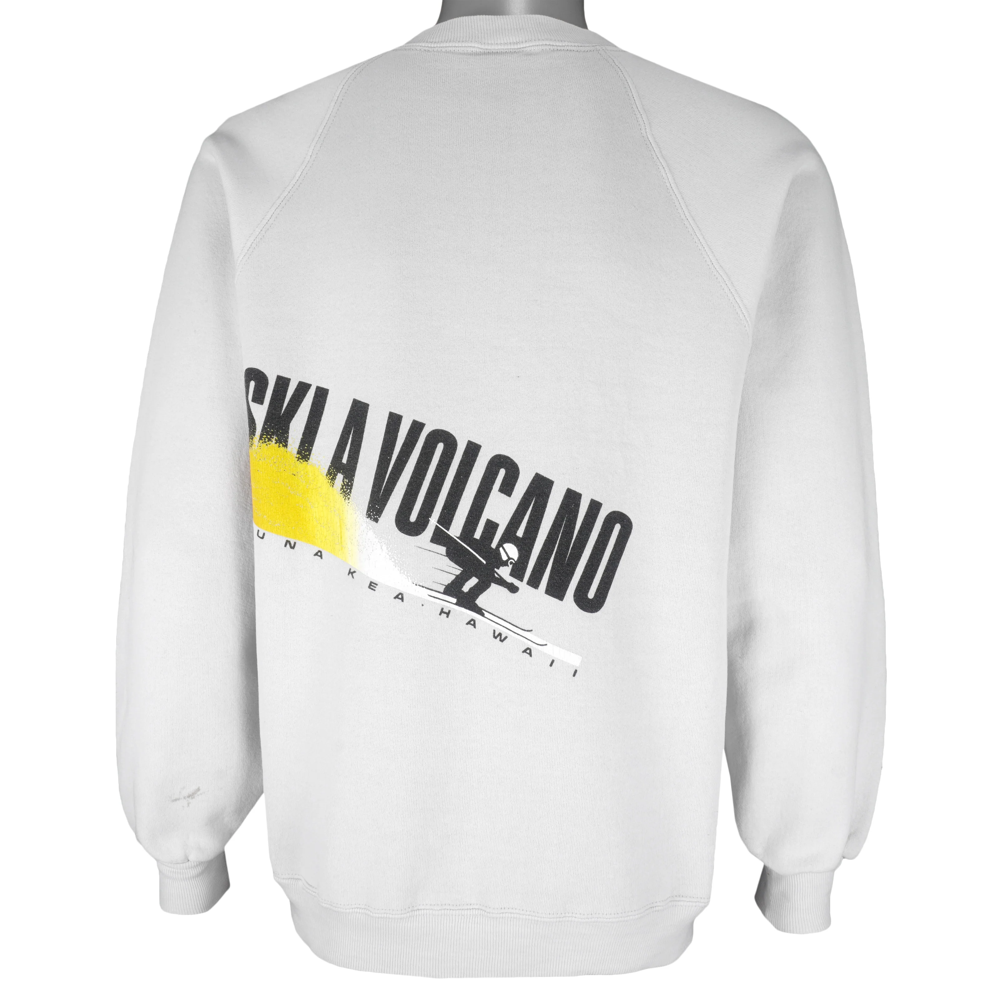 Vintage (Crazy Shirt) - Ski A Volcano Mauna Kea Hawaii Crew Neck Sweatshirt 1990s Large - Image 2
