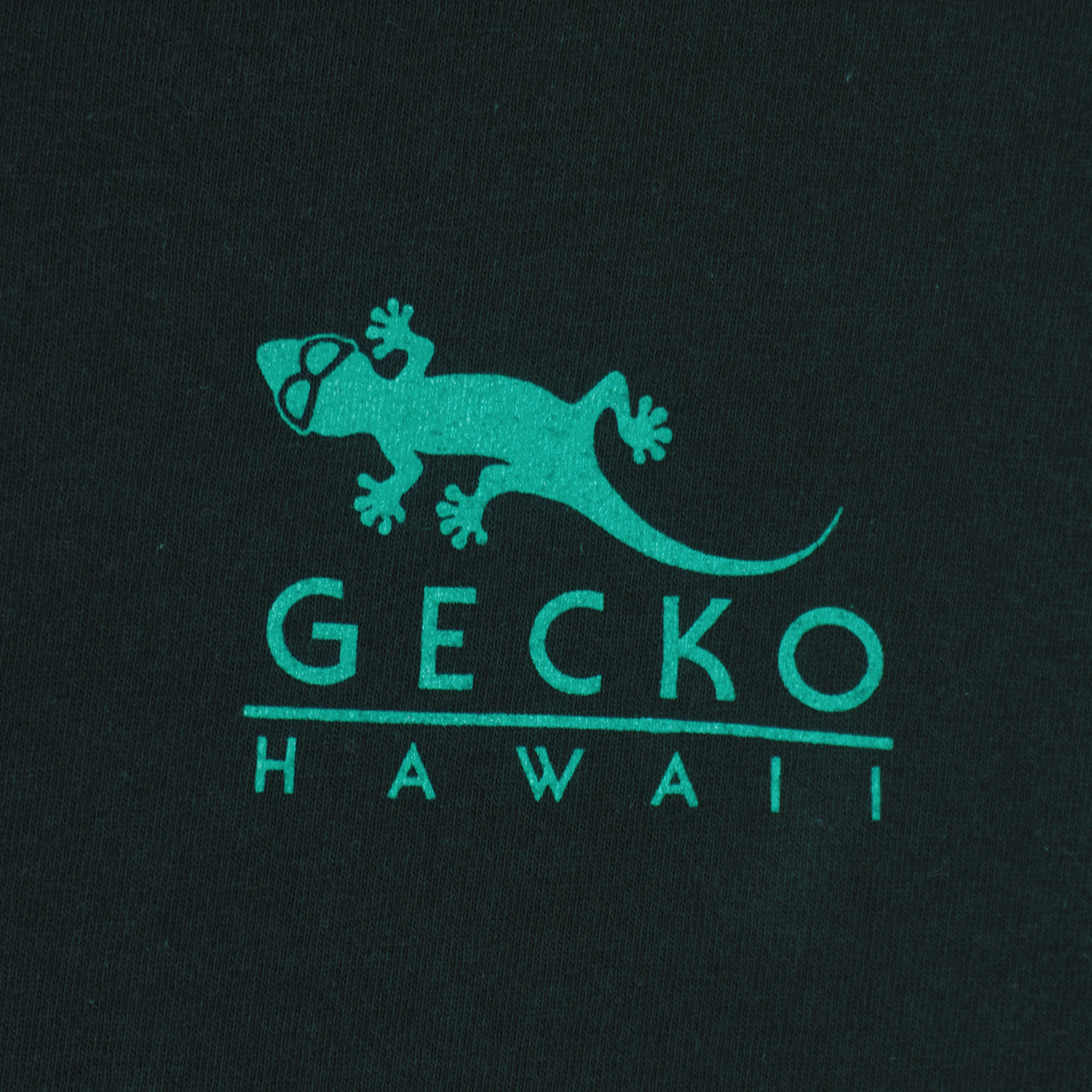 Vintage - Dark Green Gecko Hawaii T-Shirt 1990s X-Large - Image 3