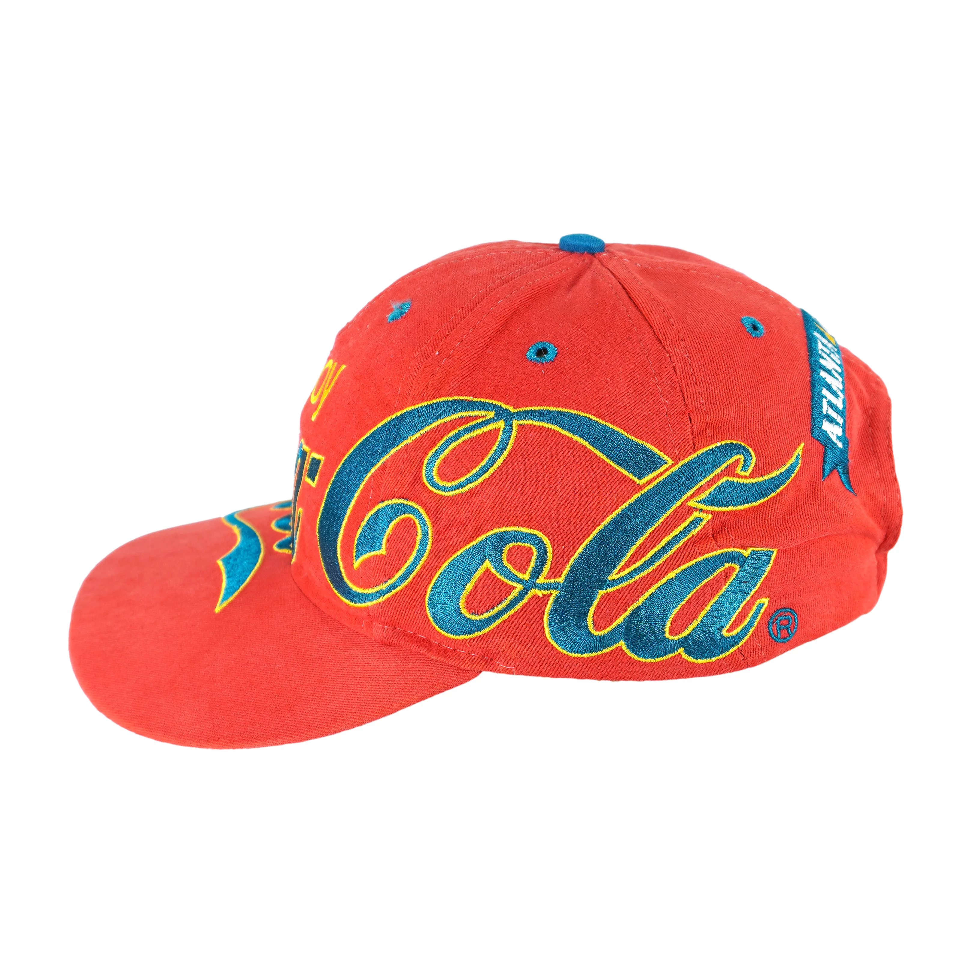 Vintage - Enjoy Coca-Cola Ice Cold Atlanta Embroidered Snapback Hat 1990s OSFA - Image 3