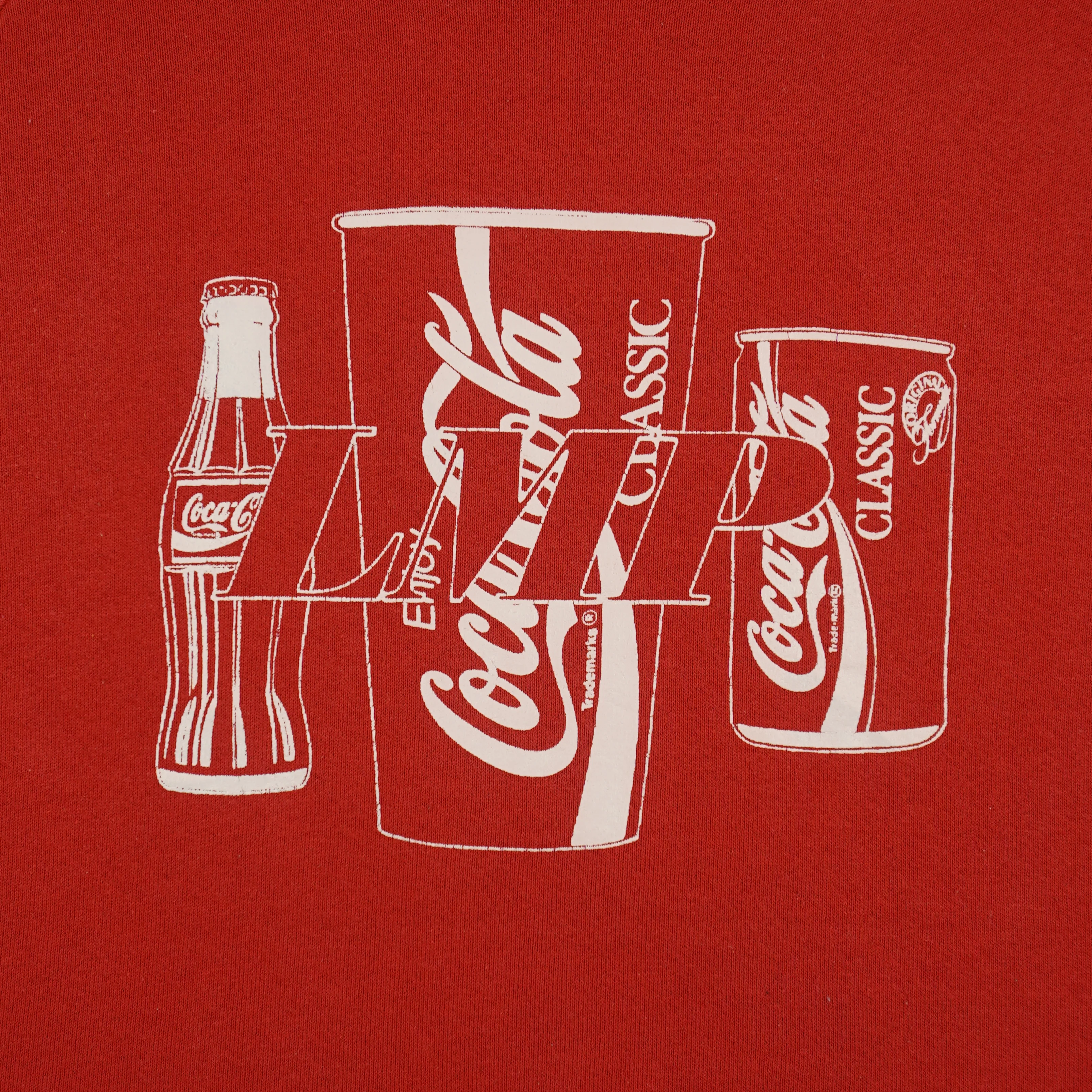 Vintage (Fruit Of The Loom) - Coca Cola Classic Crew Neck Sweatshirt 1990s X-Large - Image 3
