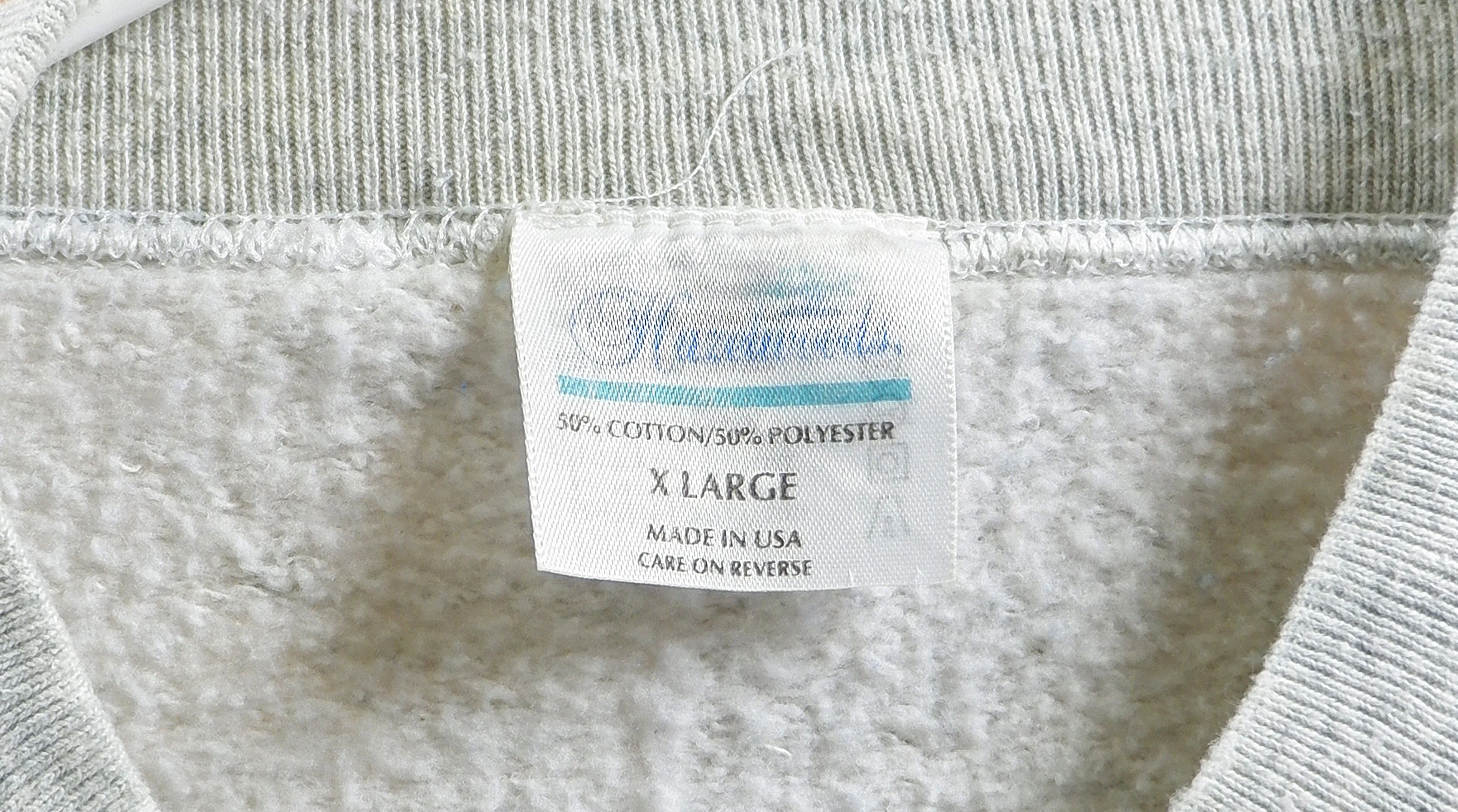 Vintage (Hazelwood) - Grey Native Americans & Horses Crew Neck Sweatshirt 1995 Large - Image 4