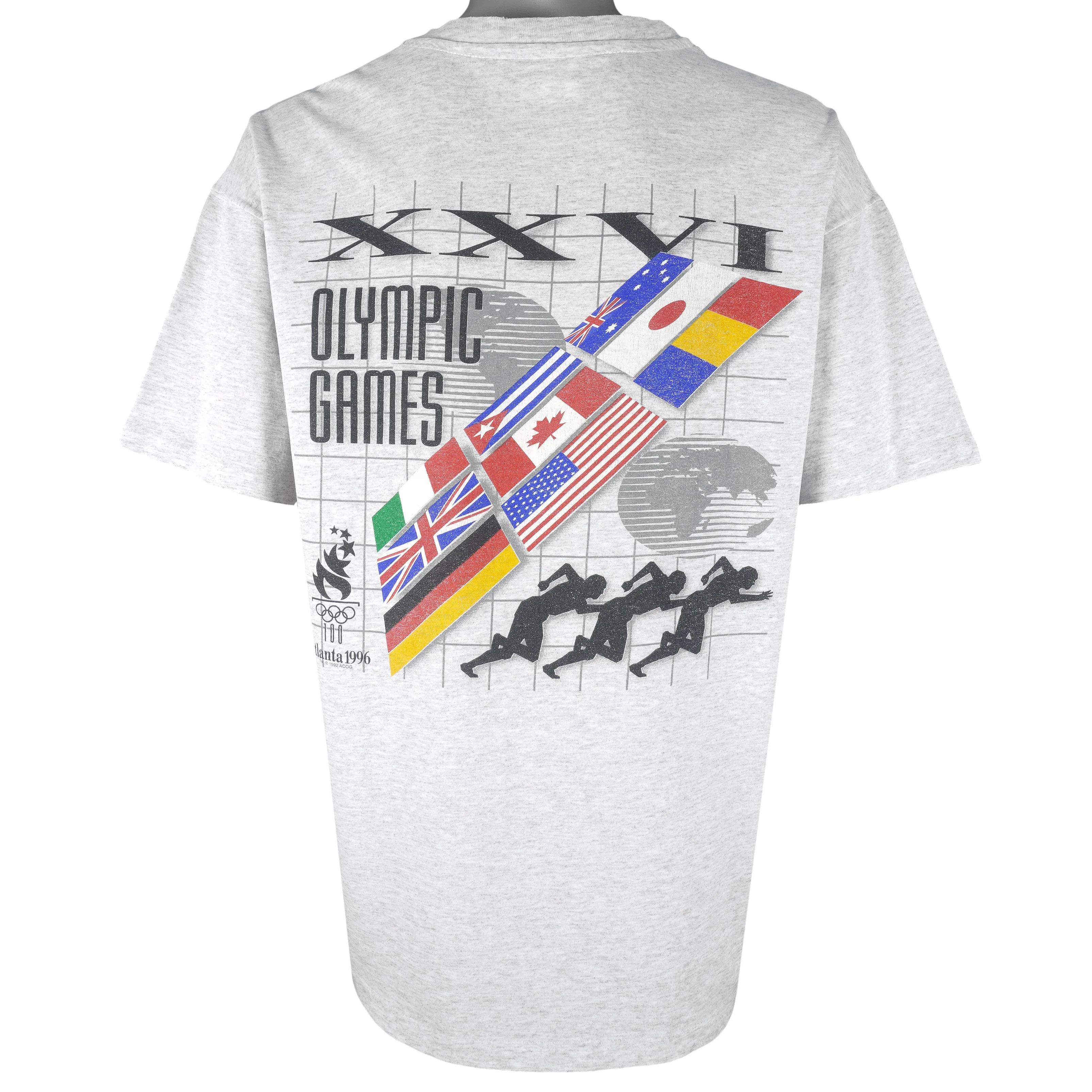 Vintage (Hanes) - Atlanta Olympic 26th Flags Single Stitch T-Shirt 1992 X-Large - Image 2
