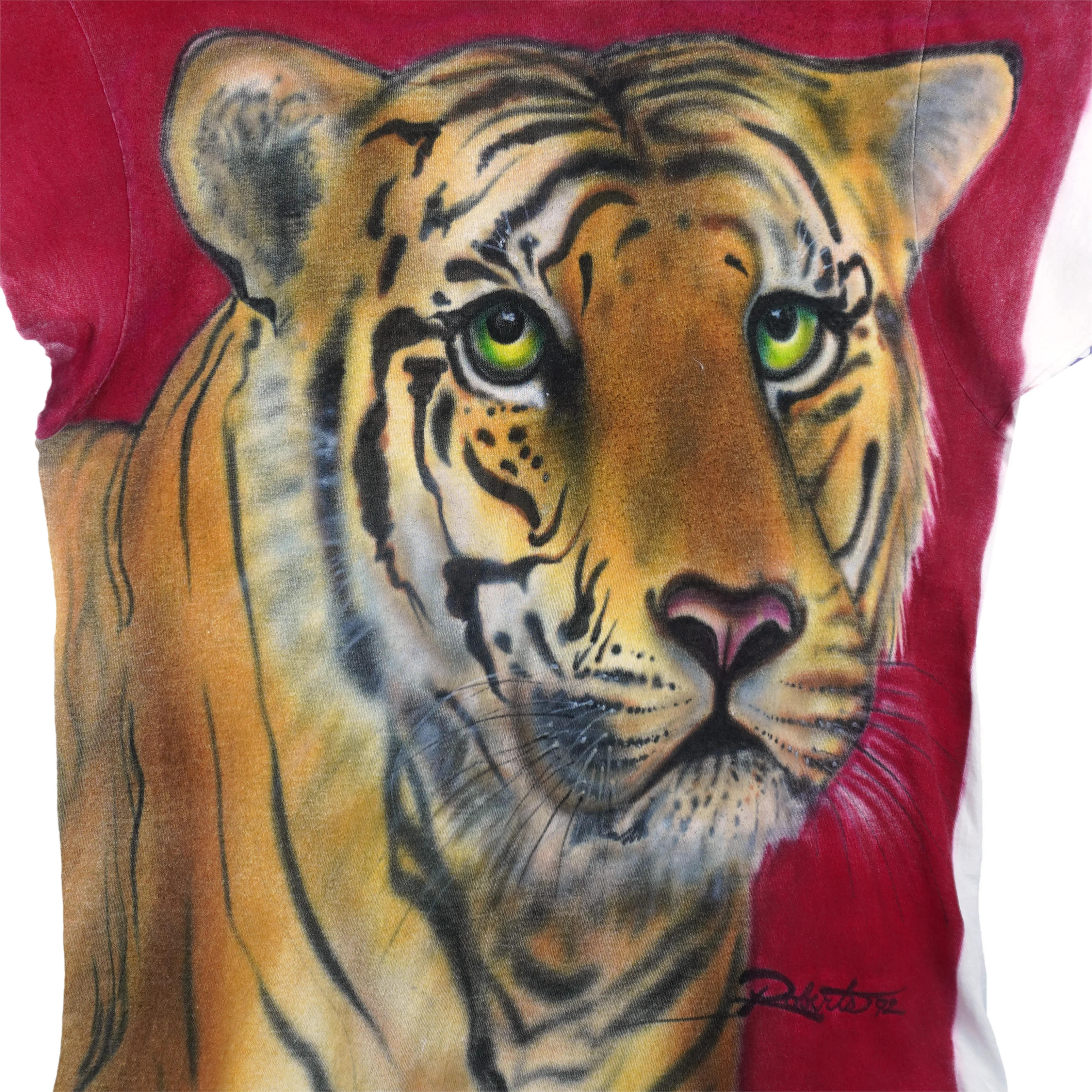 Vintage (Hanes) - Tiger All Over Print T-Shirt 1992 Large - Image 3