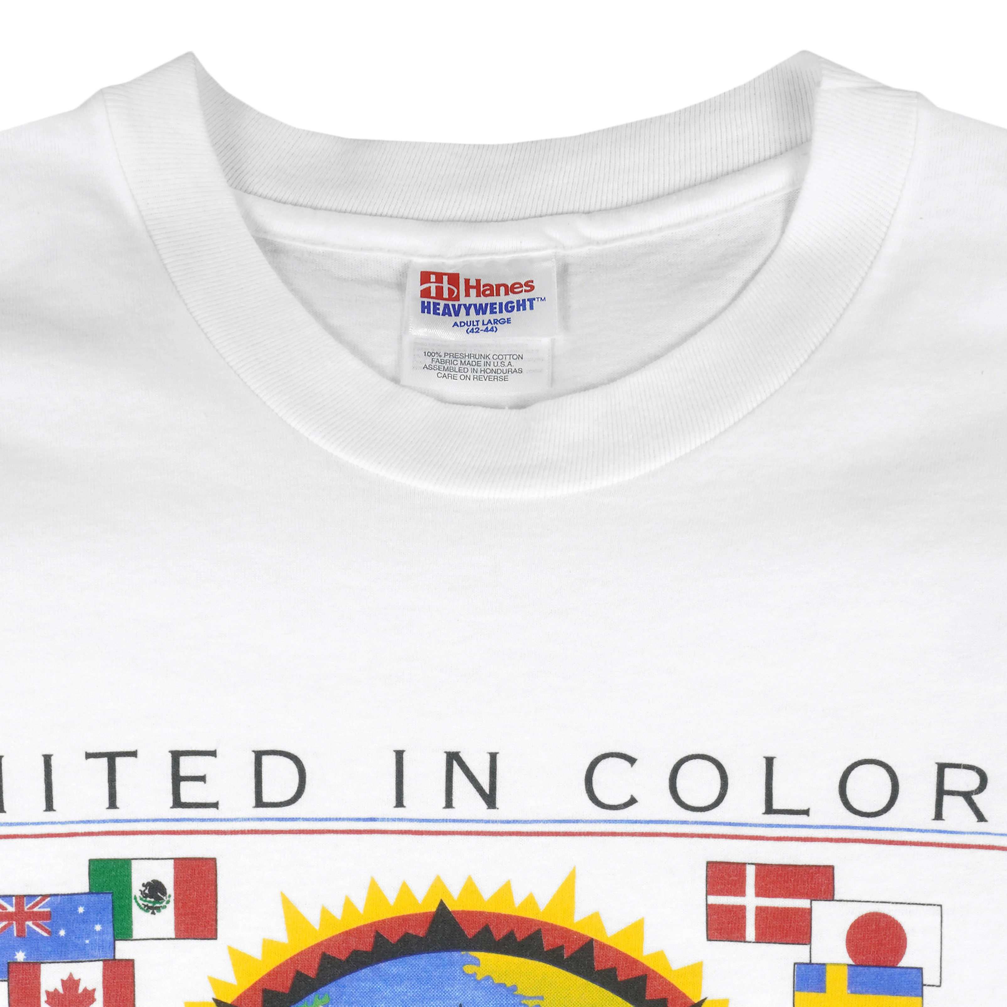 Vintage (Hanes) - United in Colours Atlanta Olympics Games T-Shirt 1996 Large - Image 4