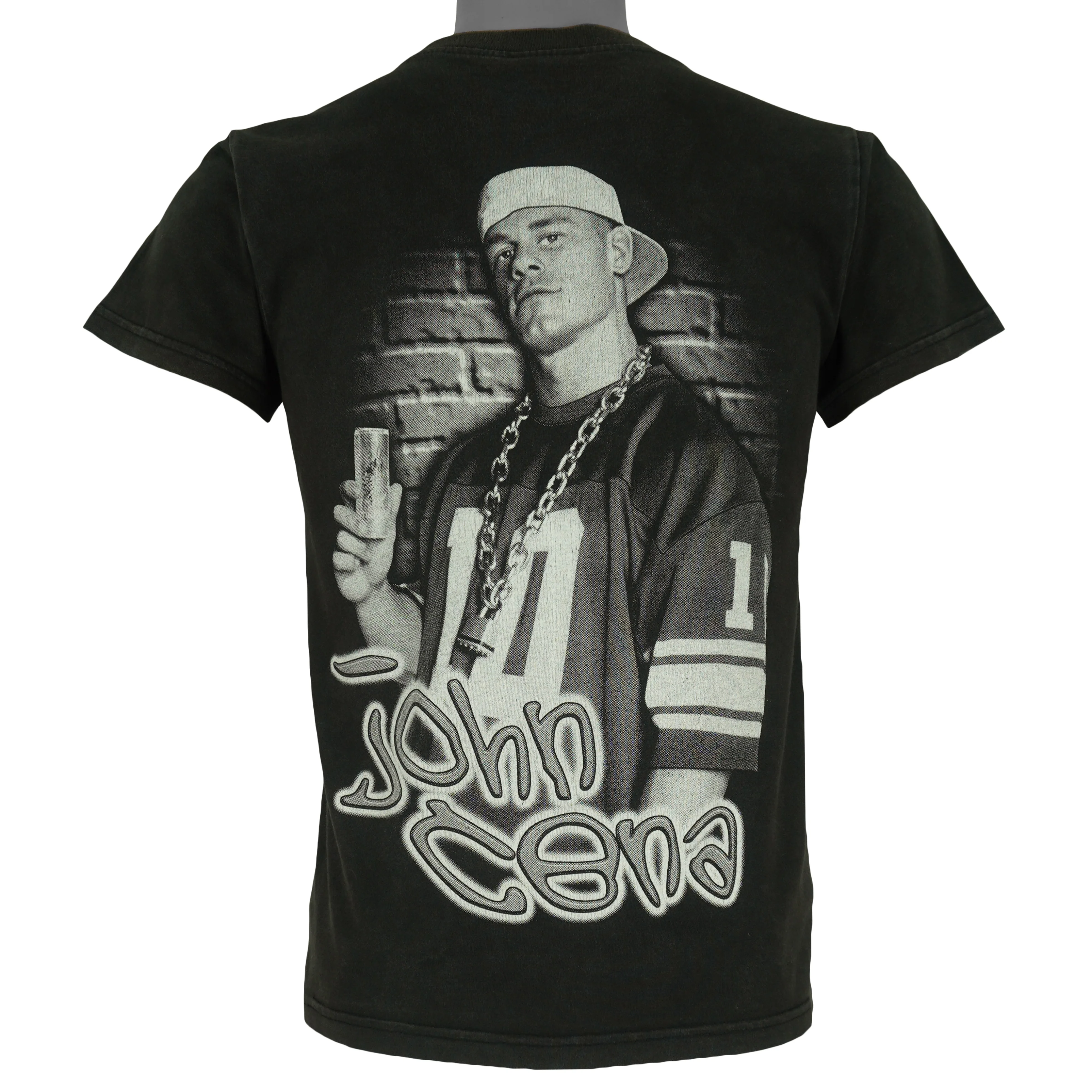 Vintage (Hot-Ice) - WWE John Sena Airbrush T-Shirt 2000s Small - Image 2