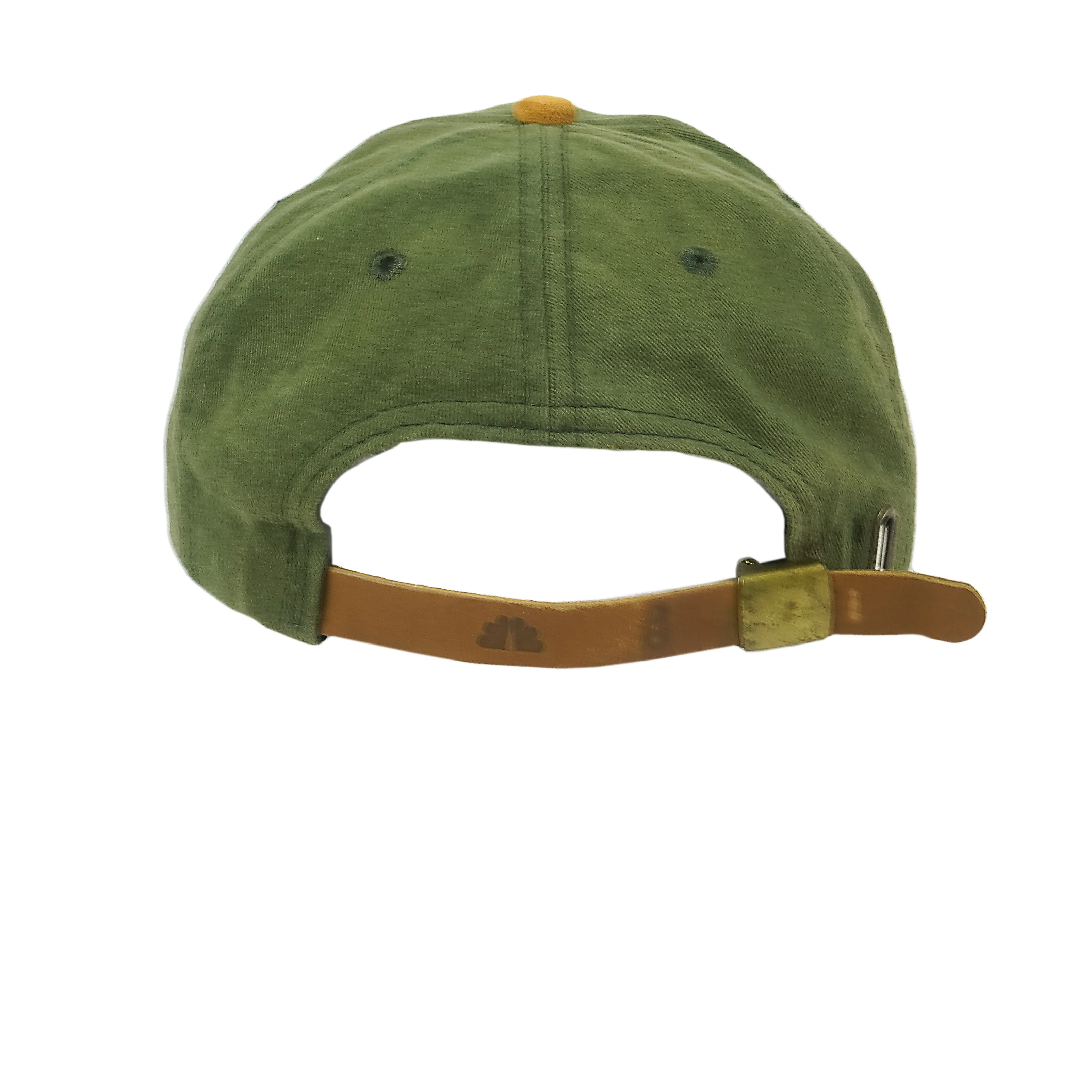 Vintage (K-Products) - NBC New York Leather & Suede Strapback Hat 1990s OSFA - Image 3