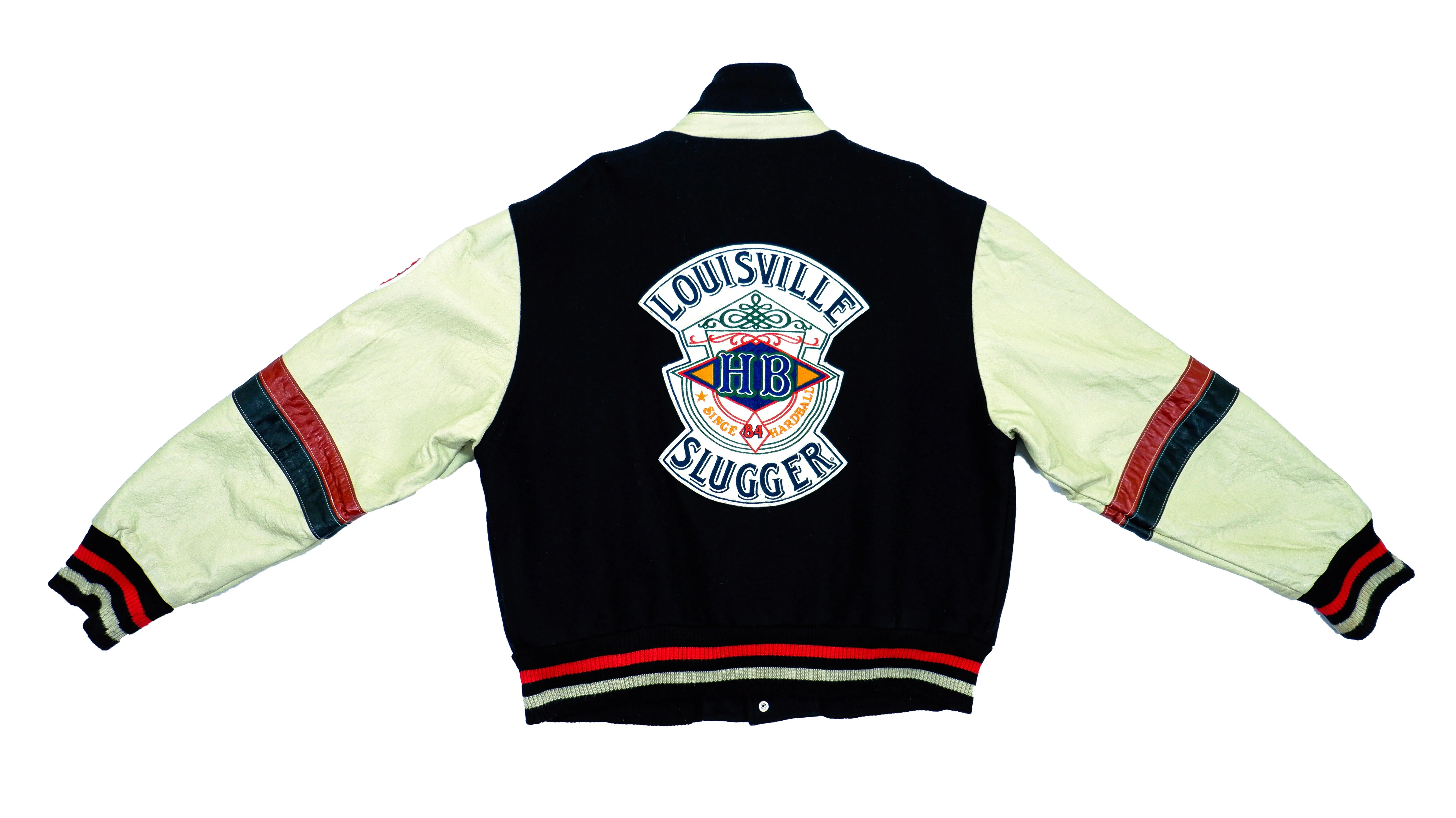 Vintage - Leather Louisville Slugger Baseball Jacket 1980s Large - Image 3