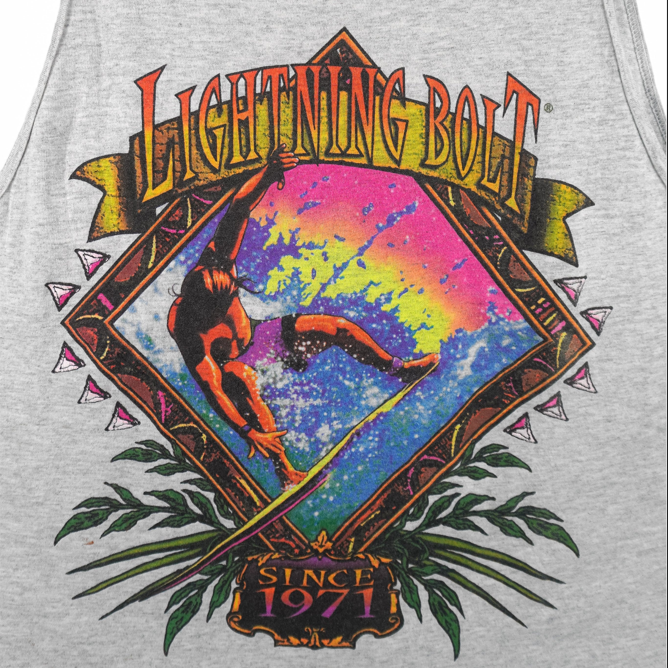 Vintage (Lightning Ball) - Lightning Bolt Surf Hawaii Sleeveless Shirt 1980s Large - Image 3