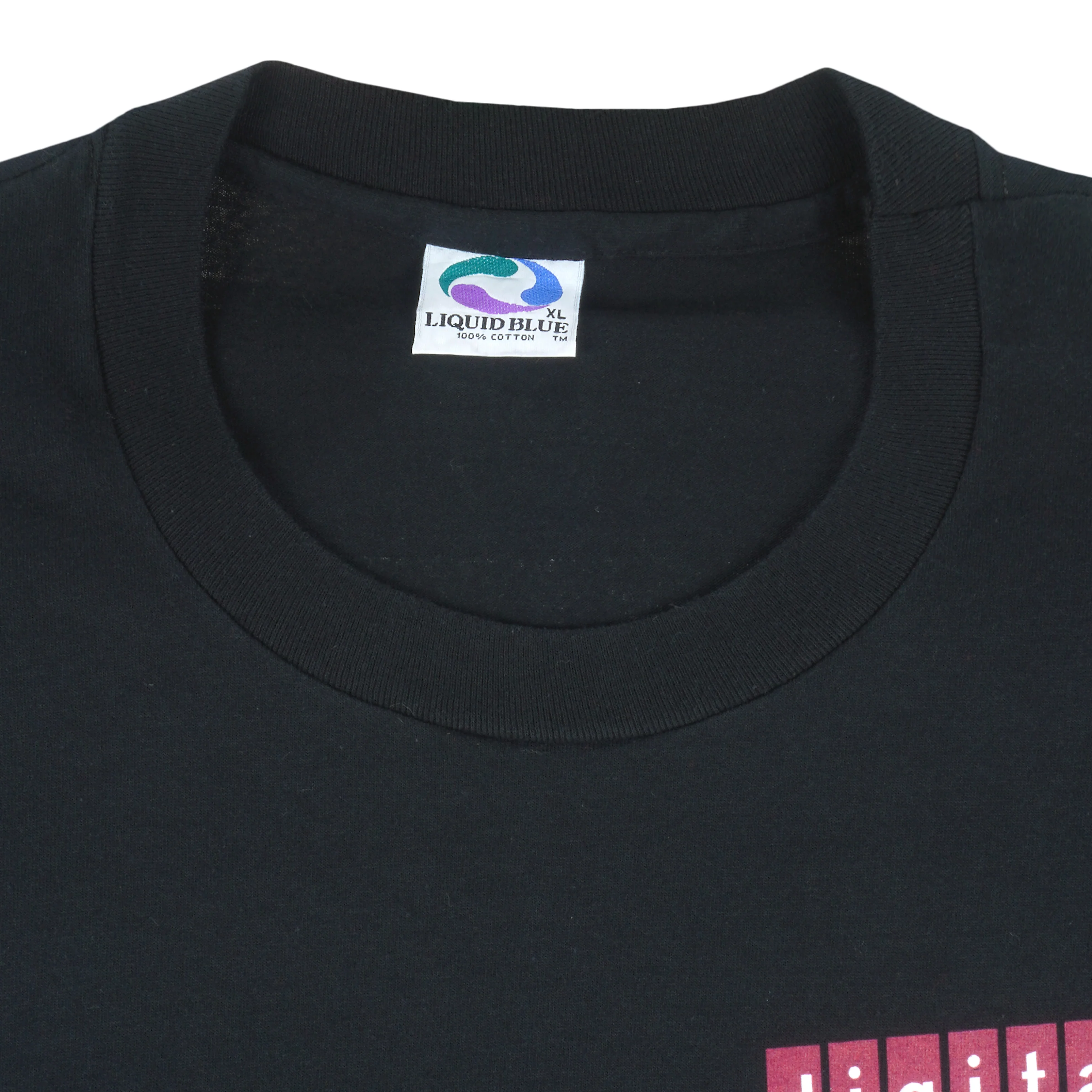 Vintage (Liquid Blue) - Digital, Enter the ALPHA Age T-Shirt 1990s X-Large - Image 3