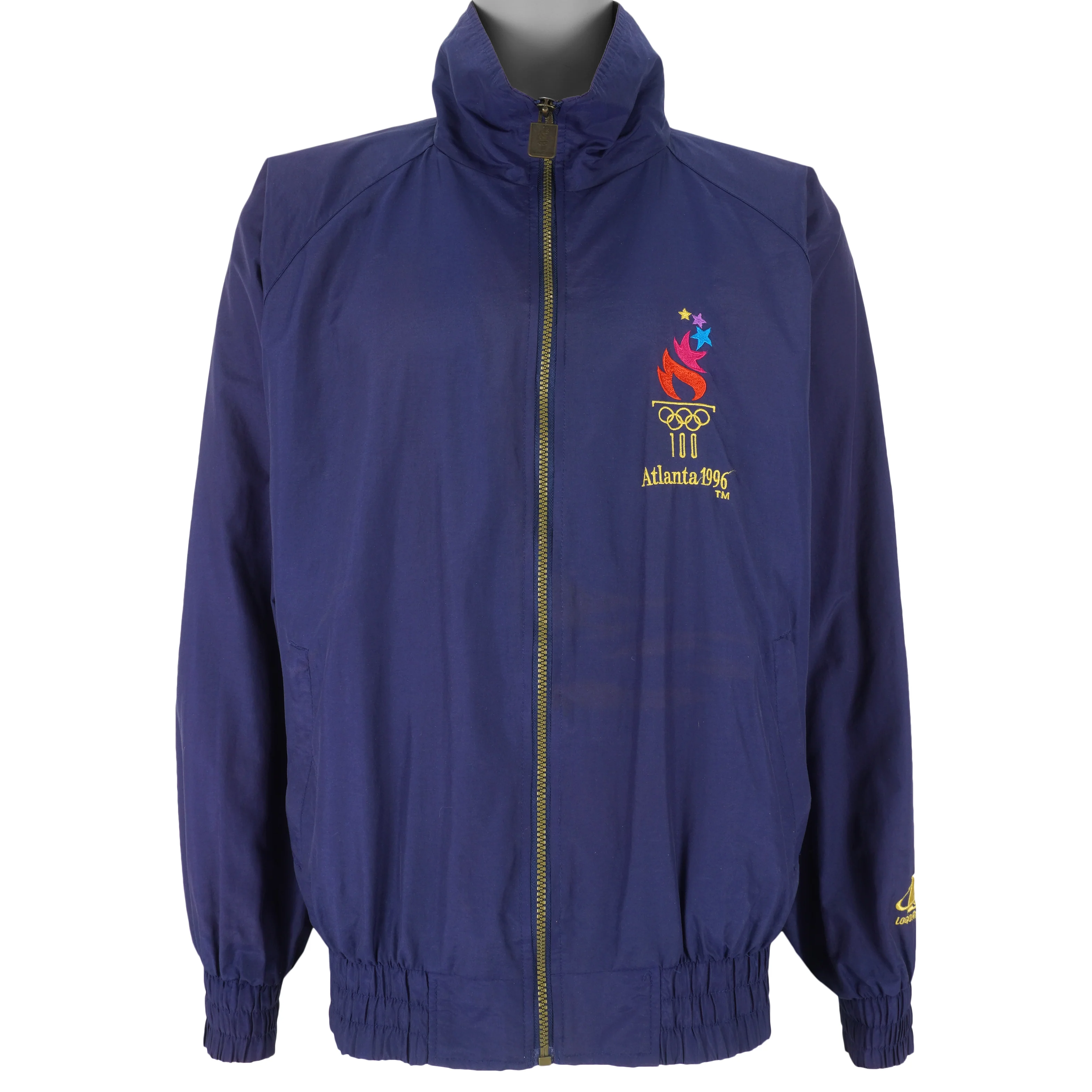 Vintage (Logo Athletic) - Olympic Summer Games Atlanta Windbreaker 1996 Large - Image 2