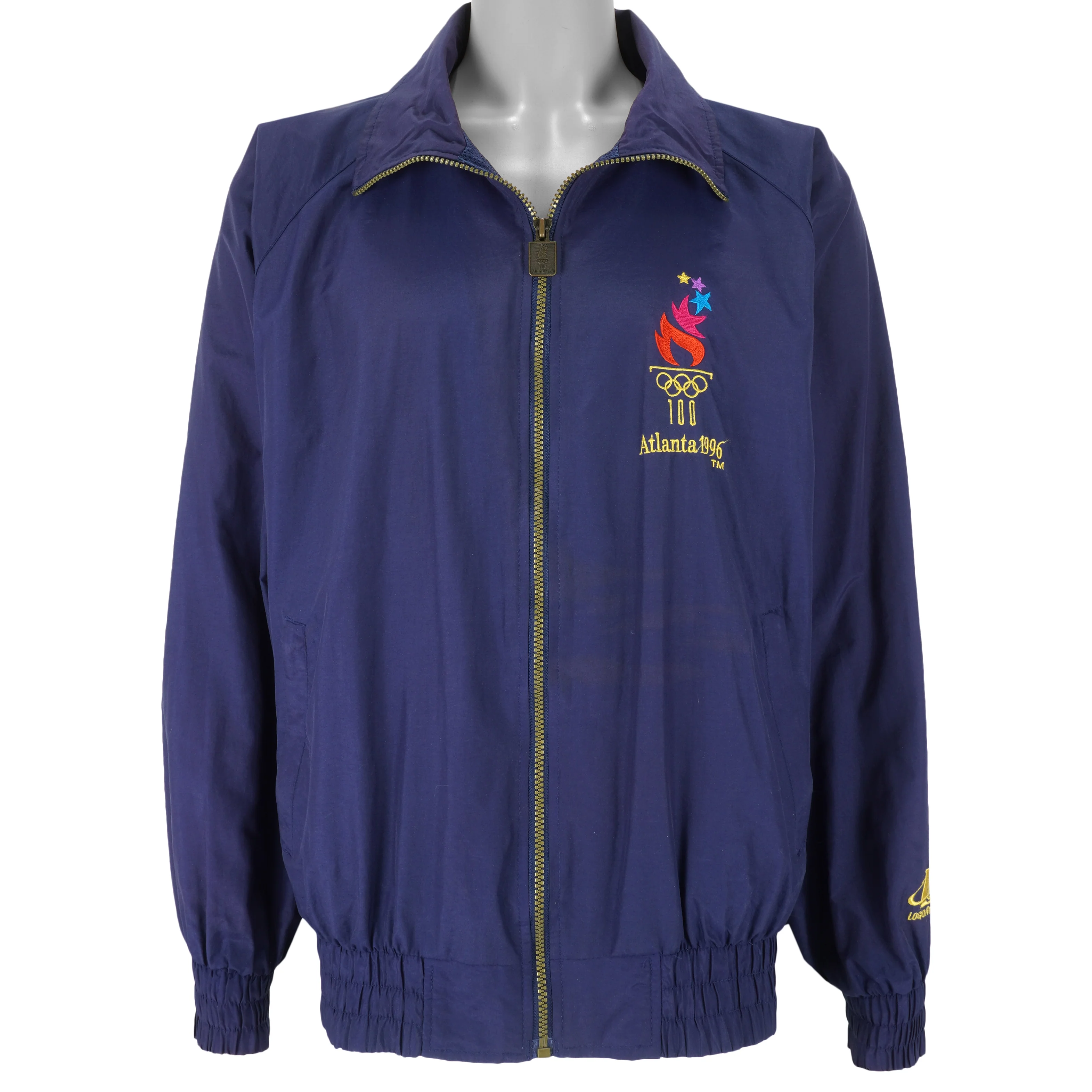 Vintage (Logo Athletic) - Olympic Summer Games Atlanta Windbreaker 1996 Large - Image 3