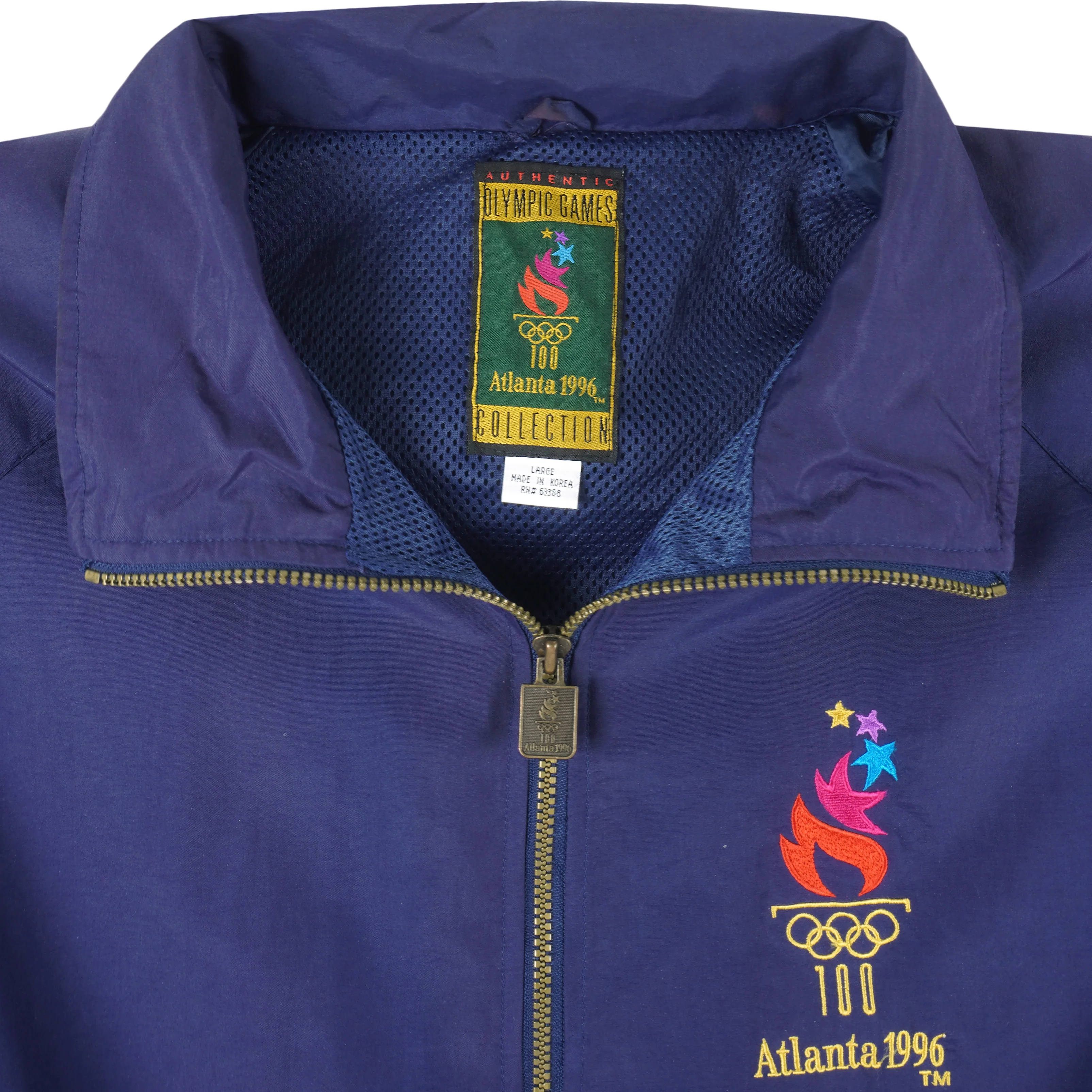 Vintage (Logo Athletic) - Olympic Summer Games Atlanta Windbreaker 1996 Large - Image 4