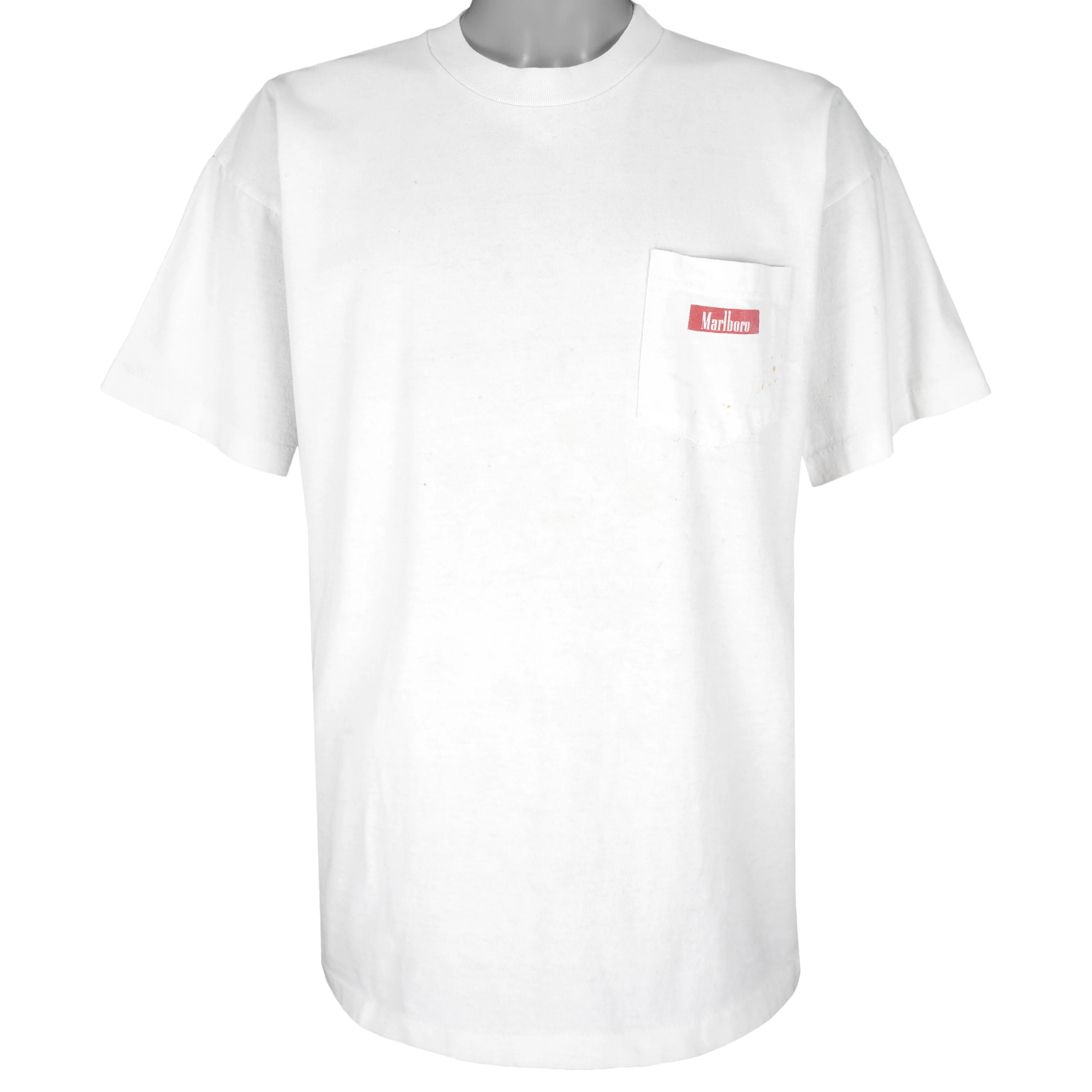 Vintage (Marlboro) - Ride Hard Cigarette Pocket Single Stitch T-Shirt 1990s X-Large - Image 2