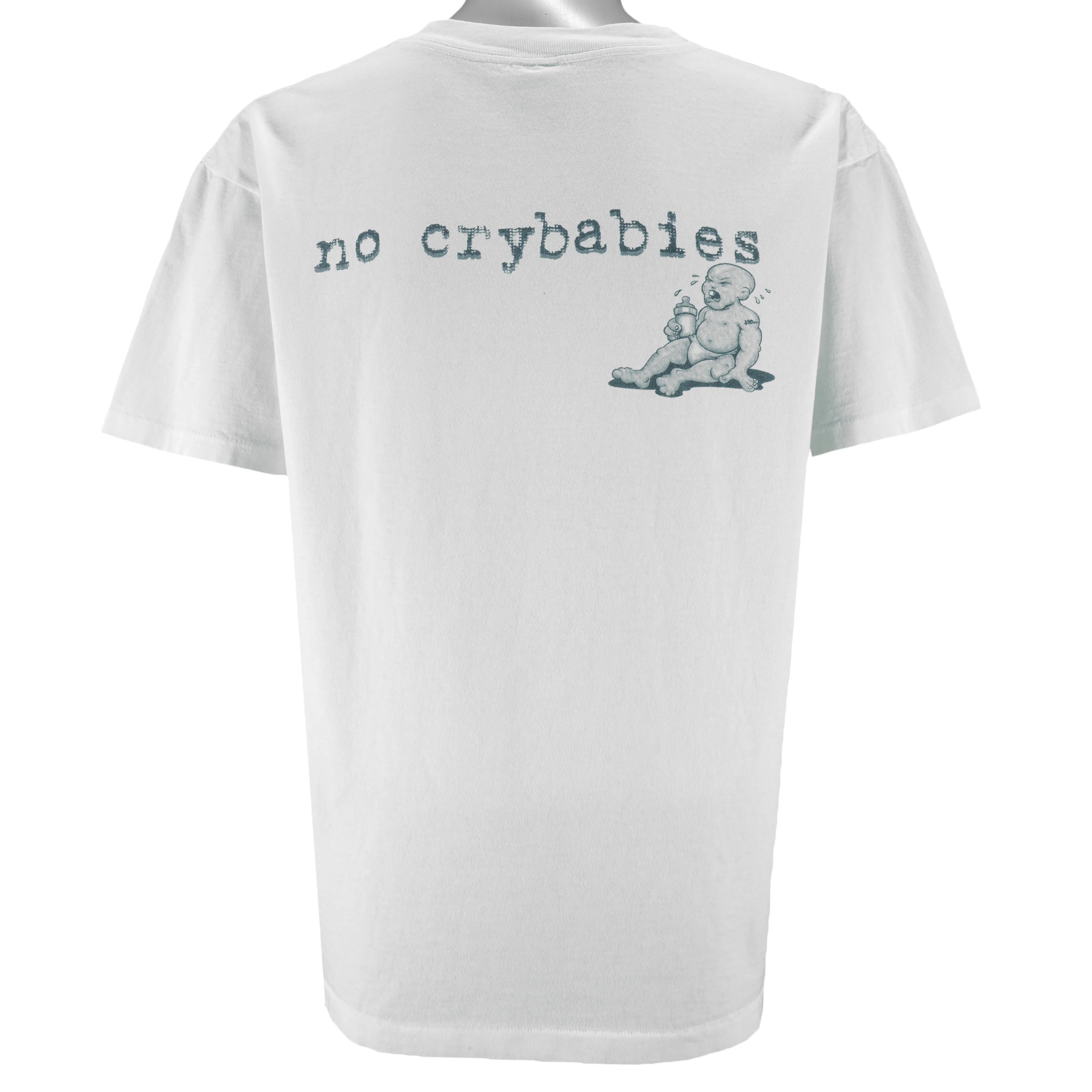 Vintage (No Fear) - No Crybabies T-Shirt 1990s Large