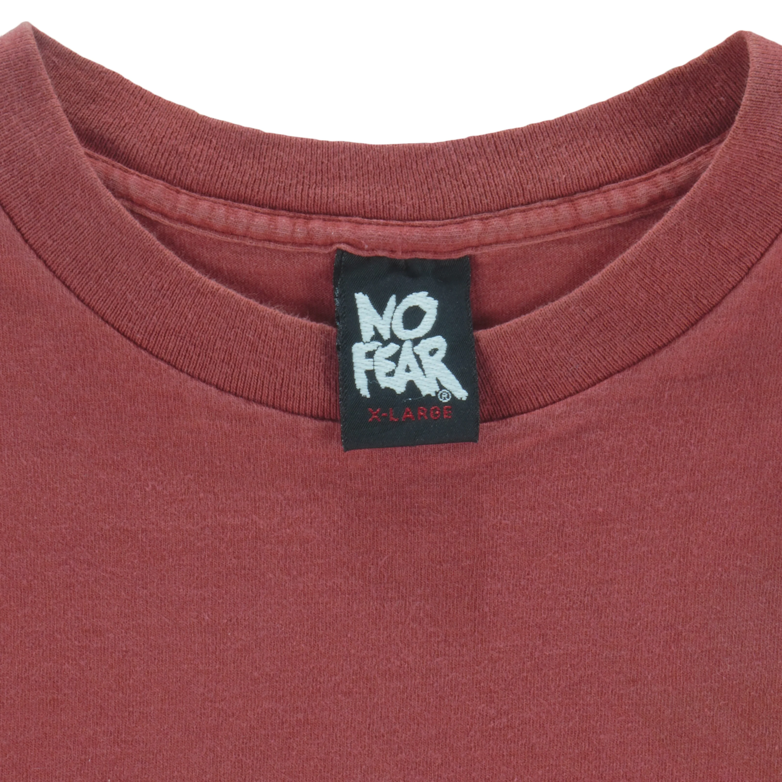 Vintage (No Fear) - Second Place Is The First Loser Red T-Shirt 1990s X-Large - Image 4