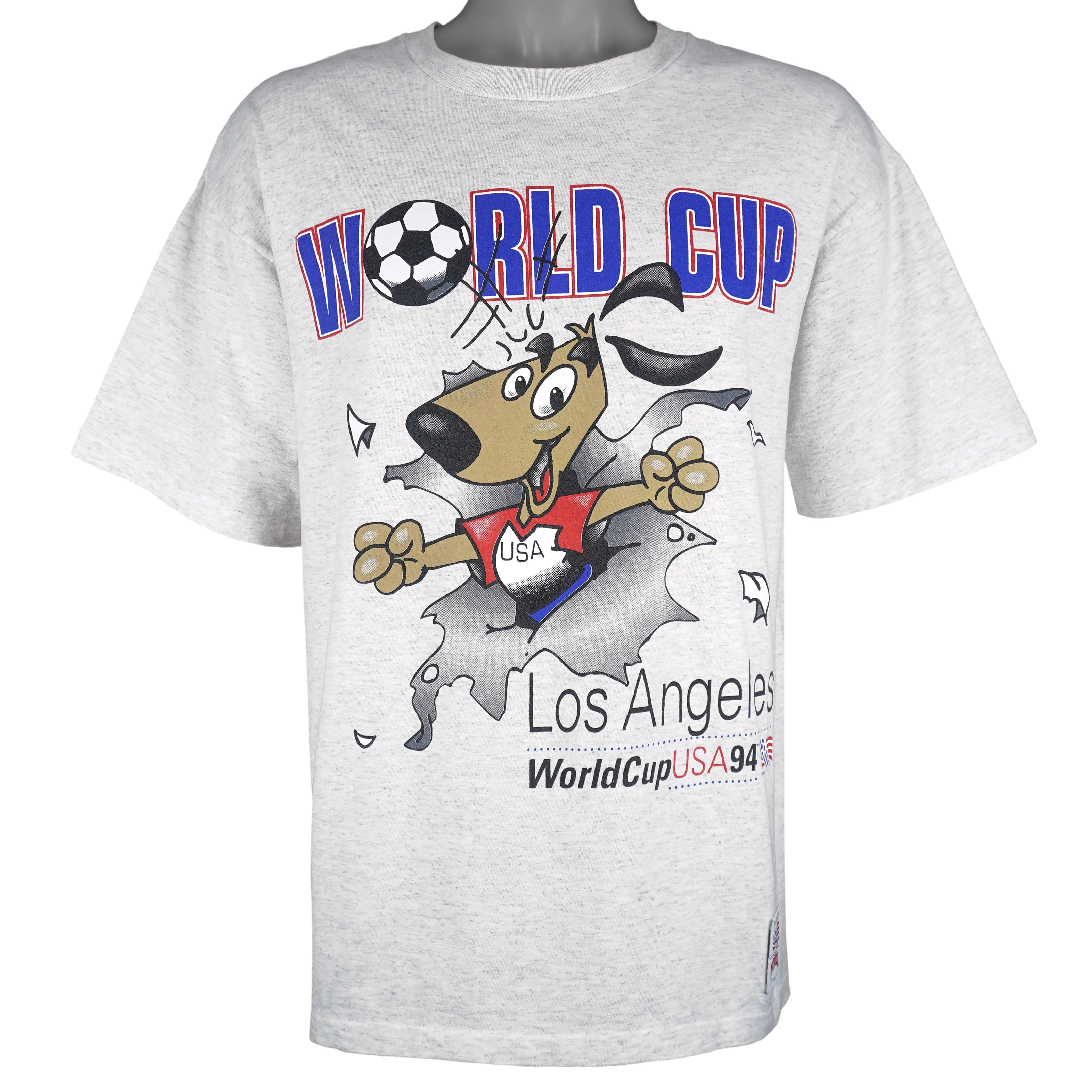 Vintage (Nutmeg) - World Cup USA Striker Pup Breakout T-Shirt 1994 X-Large