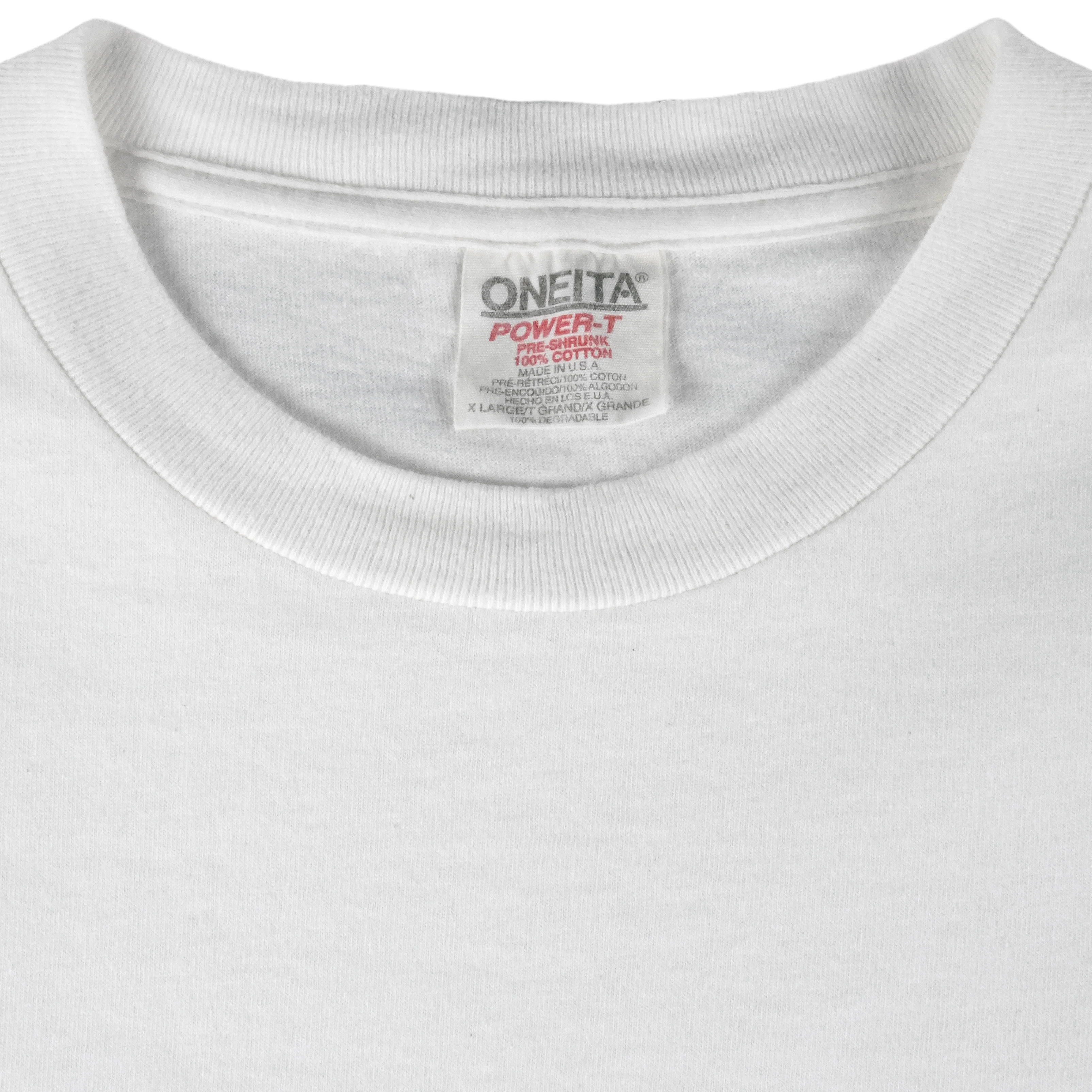 Vintage (Oneita) - North Dakota Farming Animal Print T-Shirt 1990s X-Large - Image 4