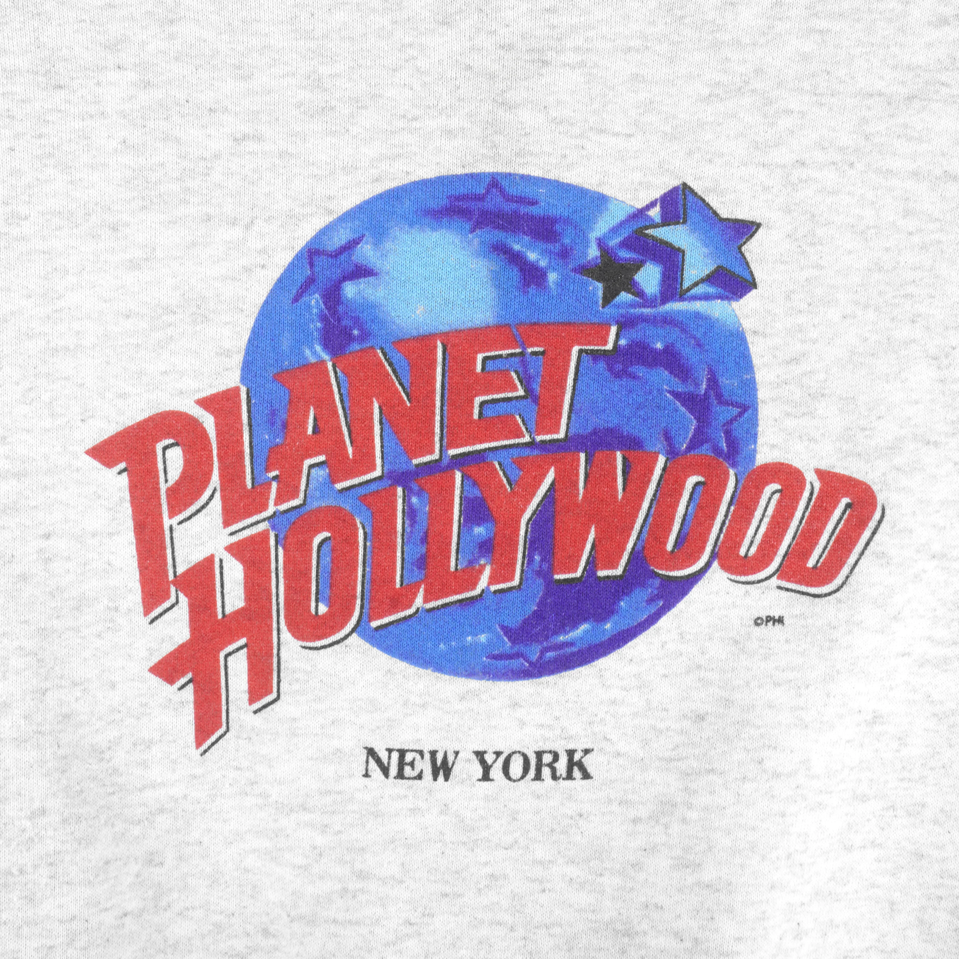 Vintage - Planet Hollywood New York Crew Neck Sweatshirt 1990s X-Large - Image 3